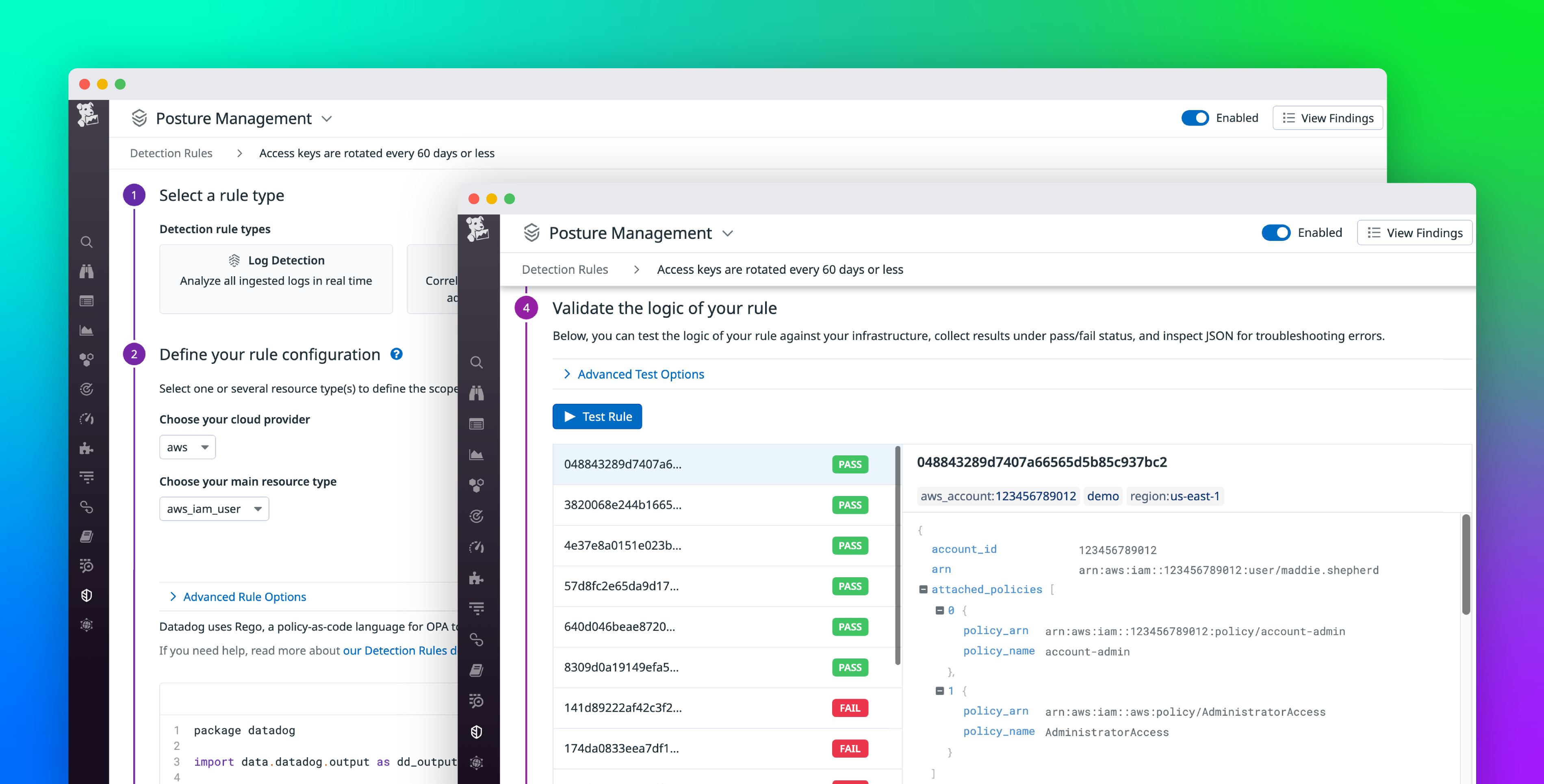Customize rules for detecting cloud misconfigurations with Datadog Cloud Security