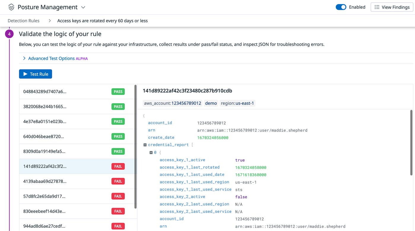 Test detection rules Test detection rules