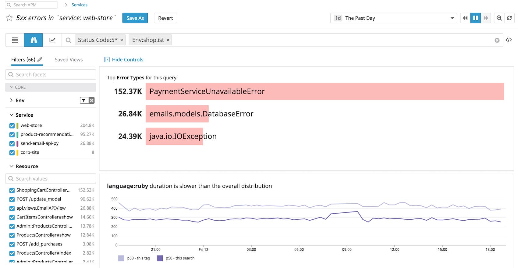Quickly spot top errors without clicking into a single trace Quickly spot top errors without clicking into a single trace