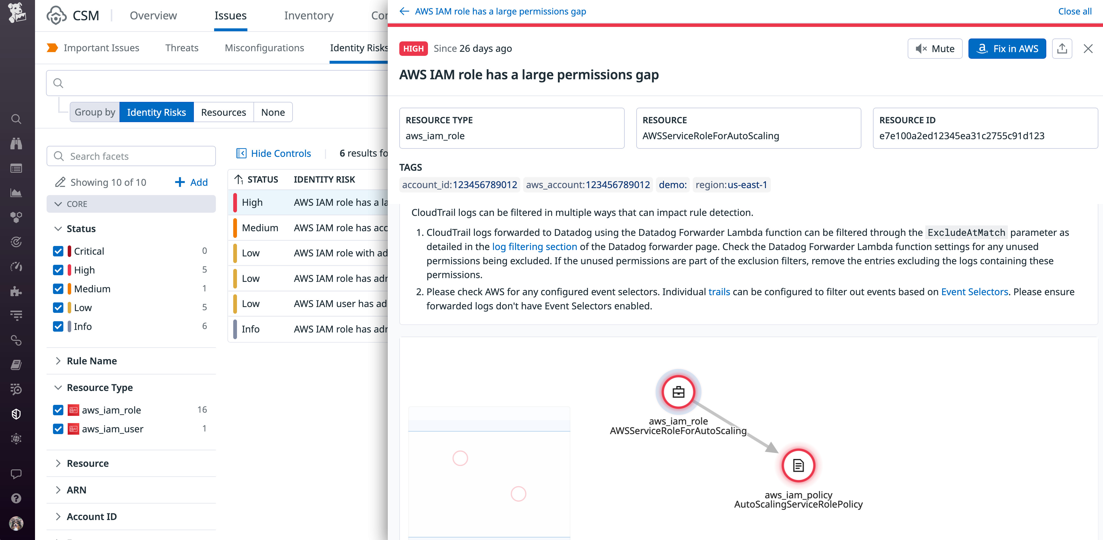 Protect your infrastructure from IAM-based attacks with Datadog Cloud Infrastructure Entitlement Management