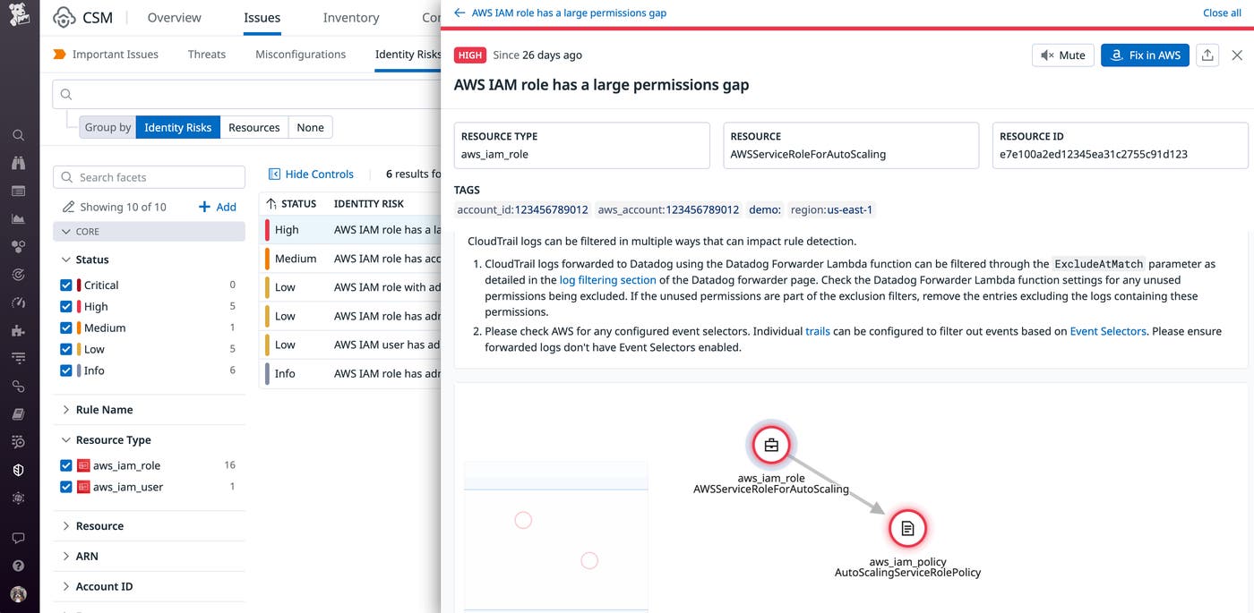 Protect your infrastructure from IAM-based attacks with Datadog Cloud Infrastructure Entitlement Management Protect your infrastructure from IAM-based attacks with Datadog Cloud Infrastructure Entitlement Management