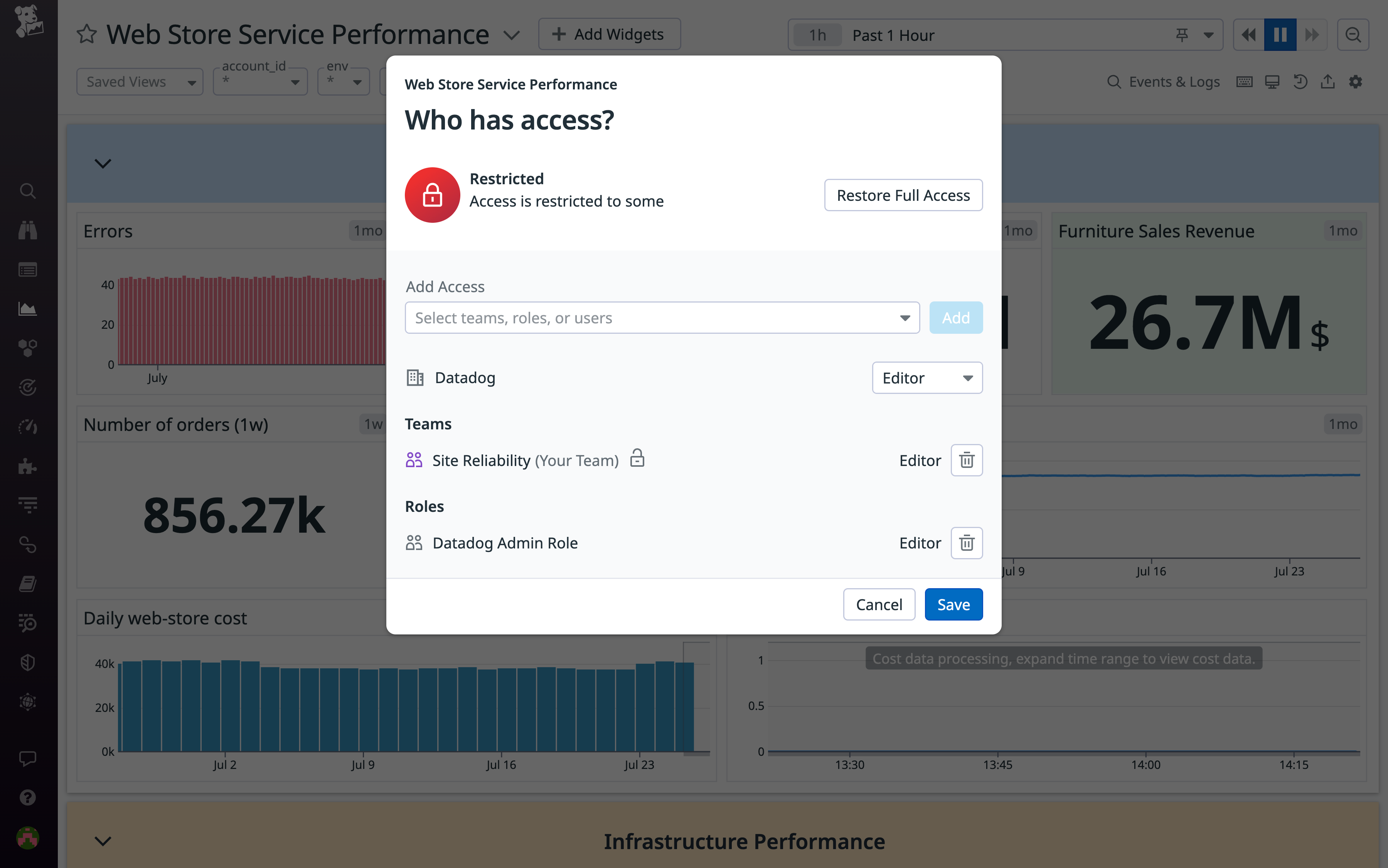 You can now use Teams to delegate team-based access to individual resources within Datadog
