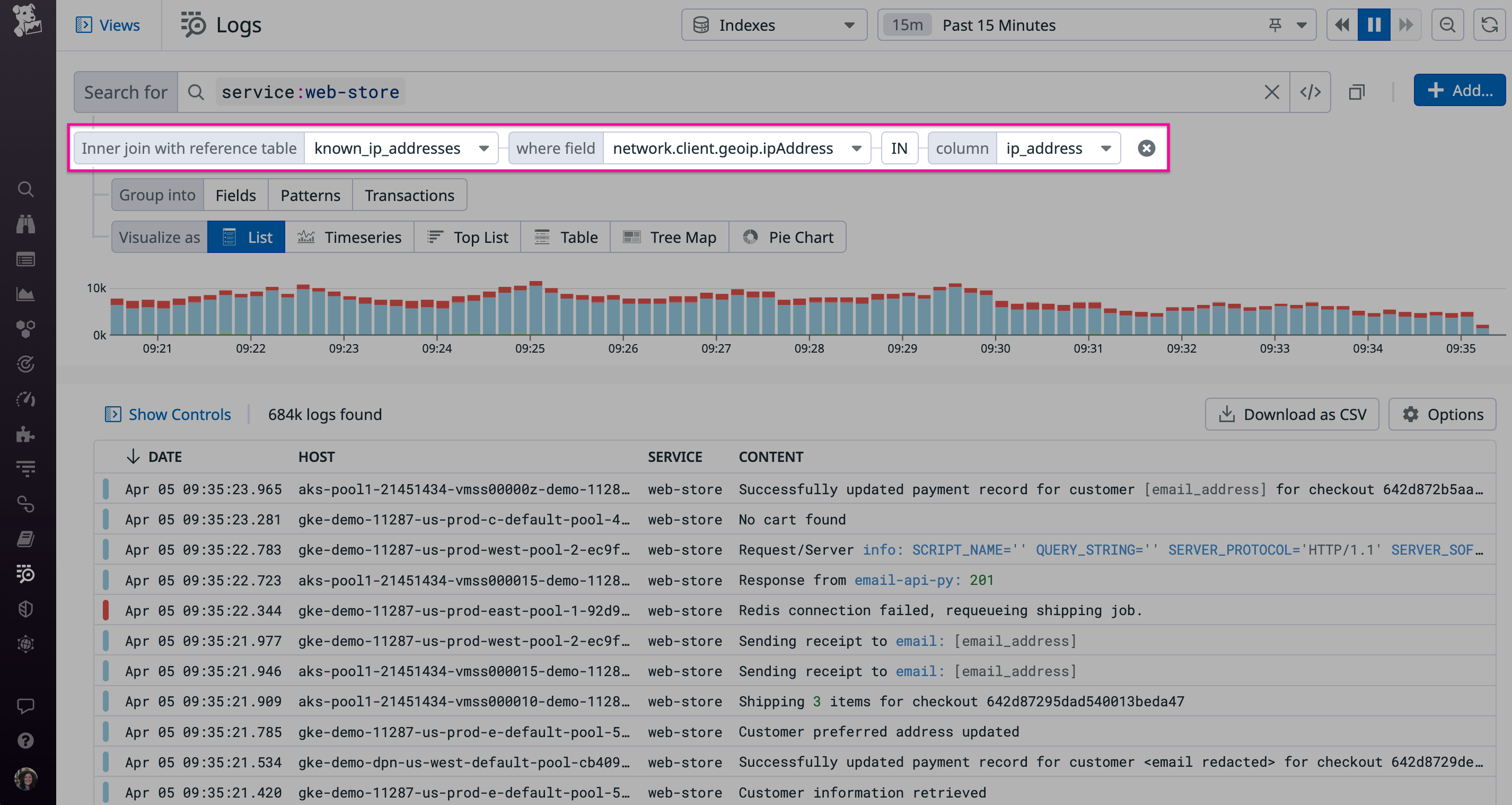Add context to your logs at query time with Reference Tables