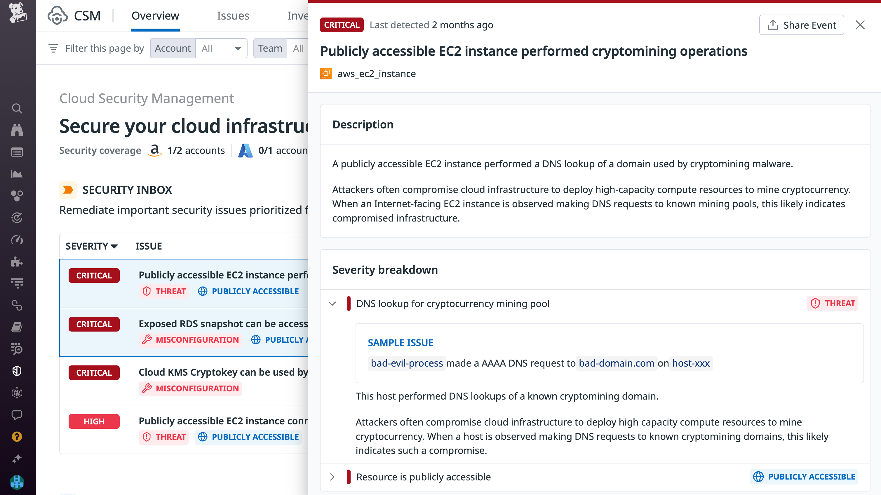 Prioritize and respond to security issues using Security Inbox.