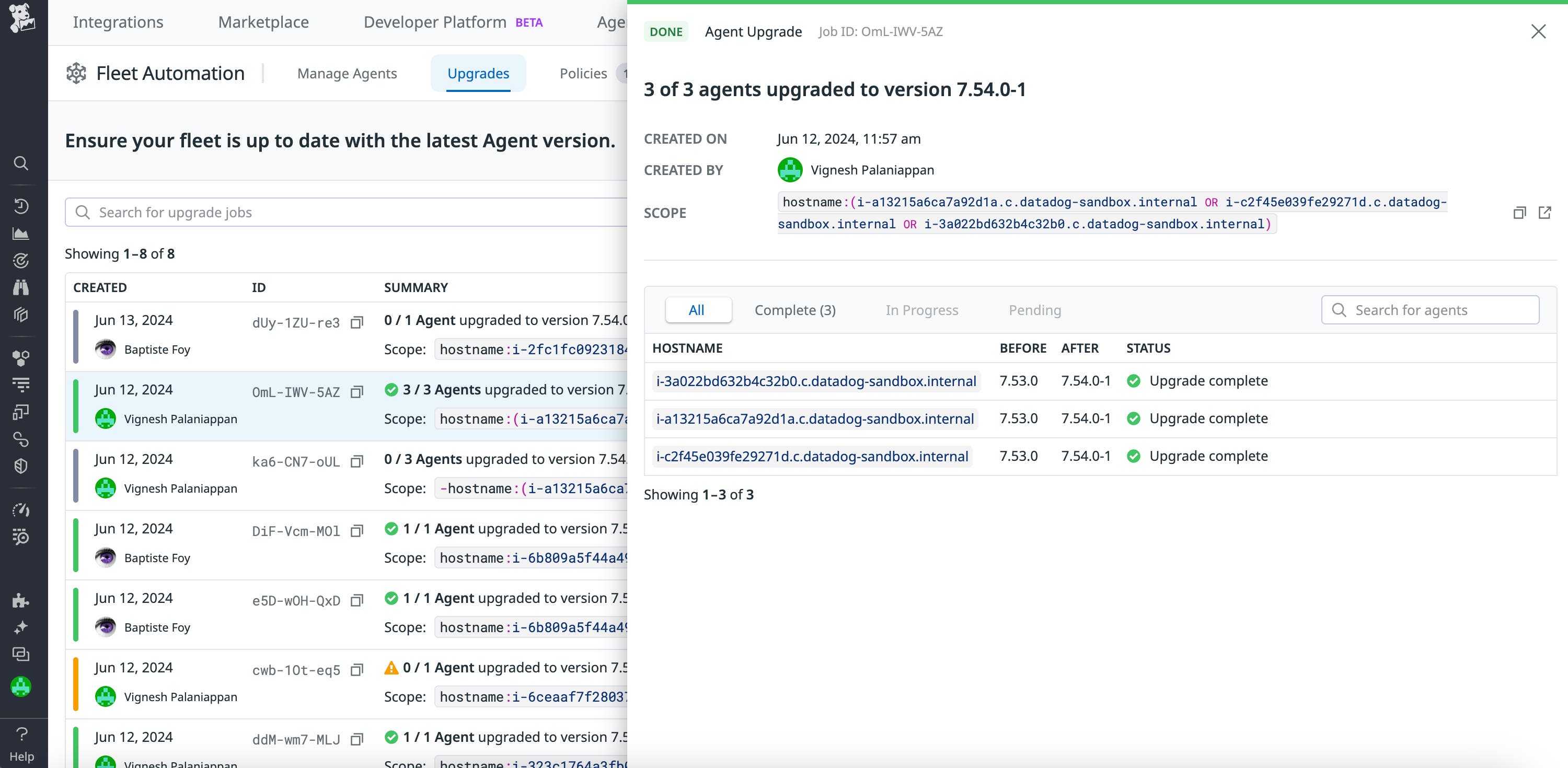 Upgrade your Datadog Agents from one location with Fleet Automation Upgrade your Datadog Agents from one location with Fleet Automation