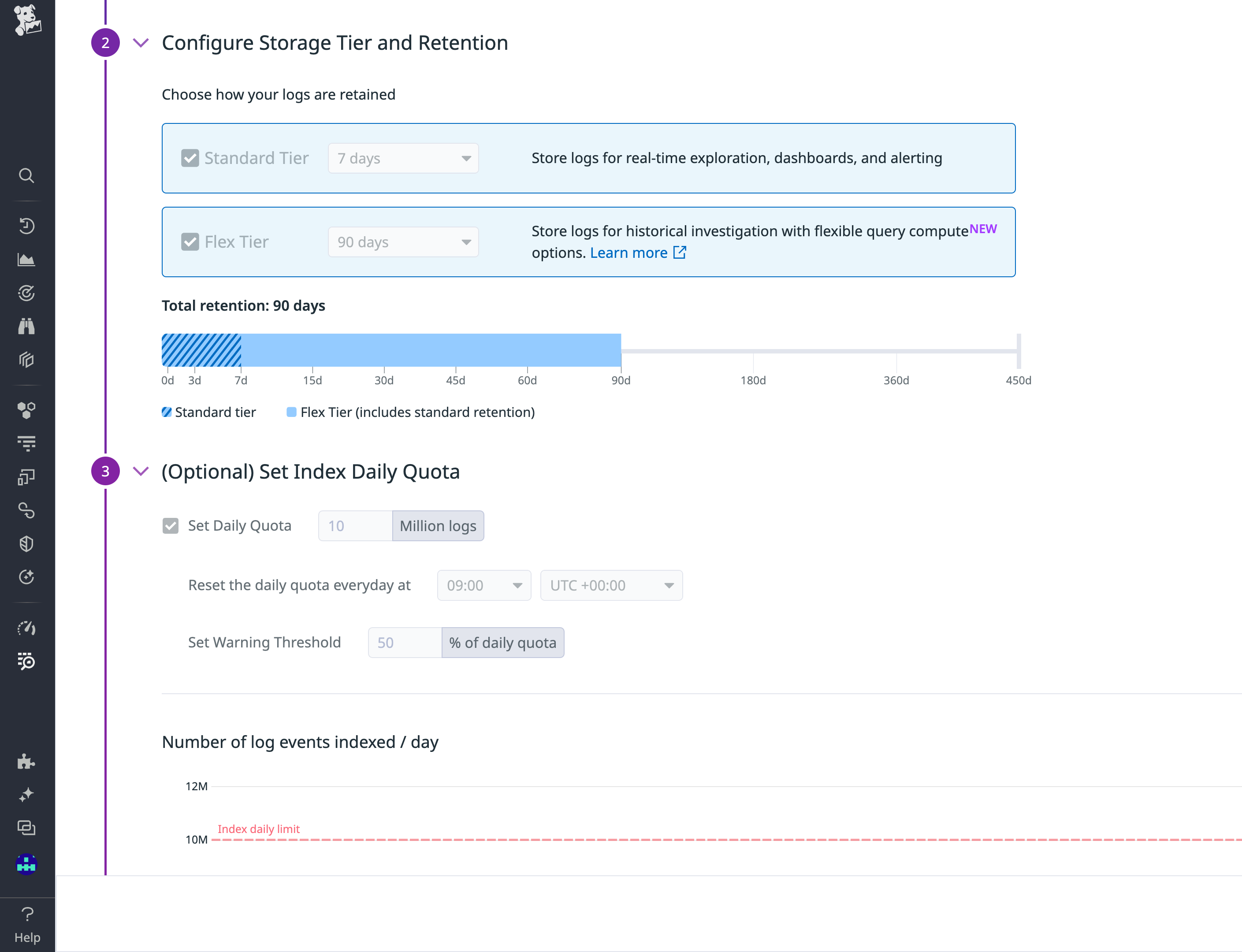 Store and analyze high-volume logs efficiently with Flex Logs.