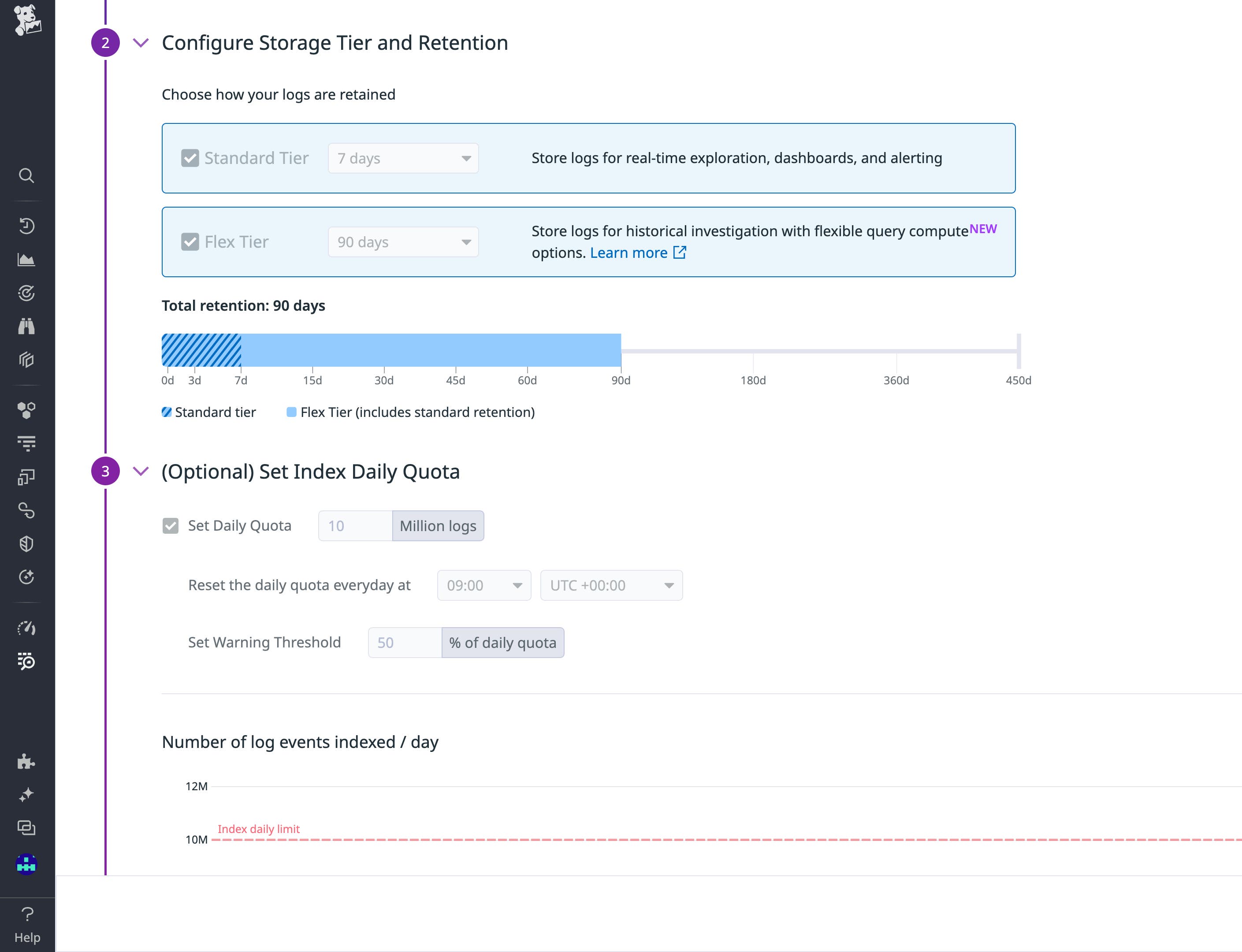 Store and analyze high-volume logs efficiently with Flex Logs. Store and analyze high-volume logs efficiently with Flex Logs.