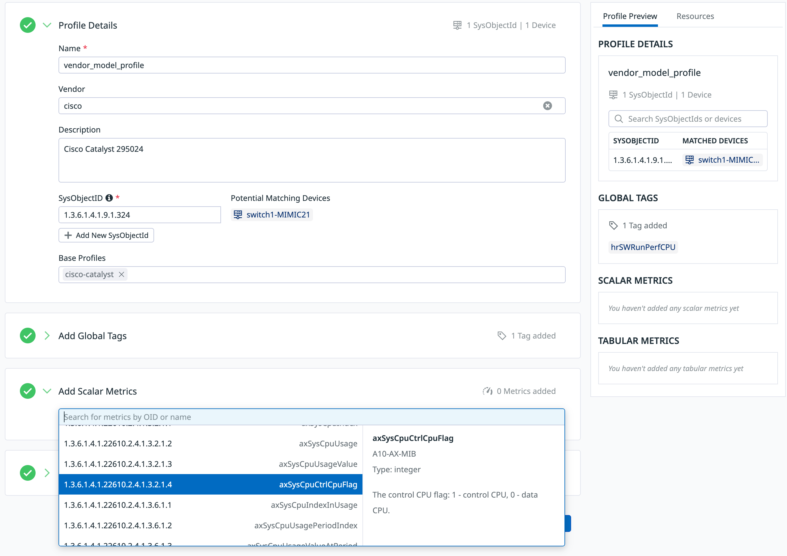 Customize metrics and tags from any on-prem device with Network Device Monitoring