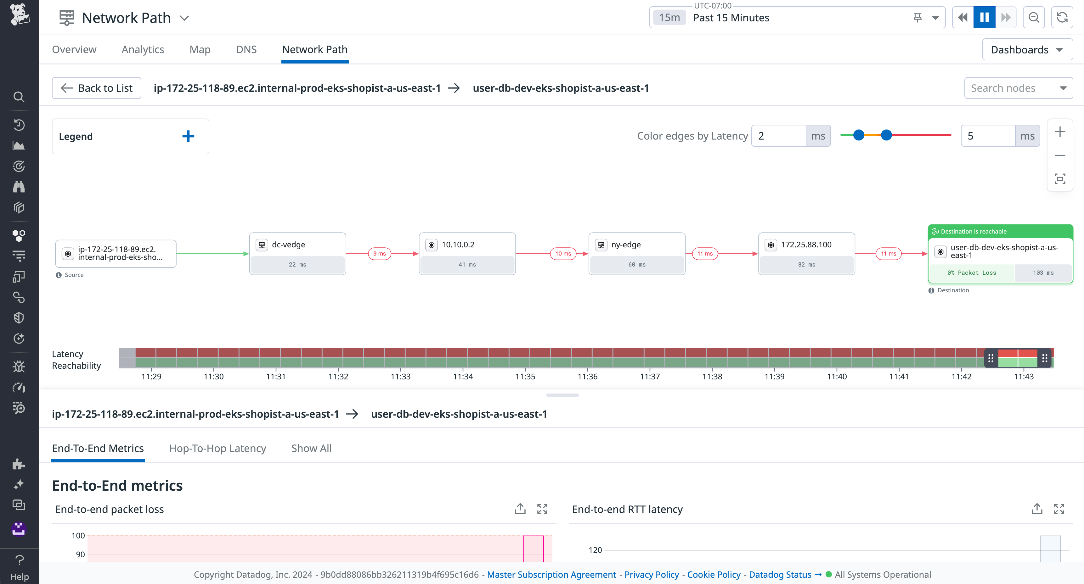 Visualize individual network hops with Network Path