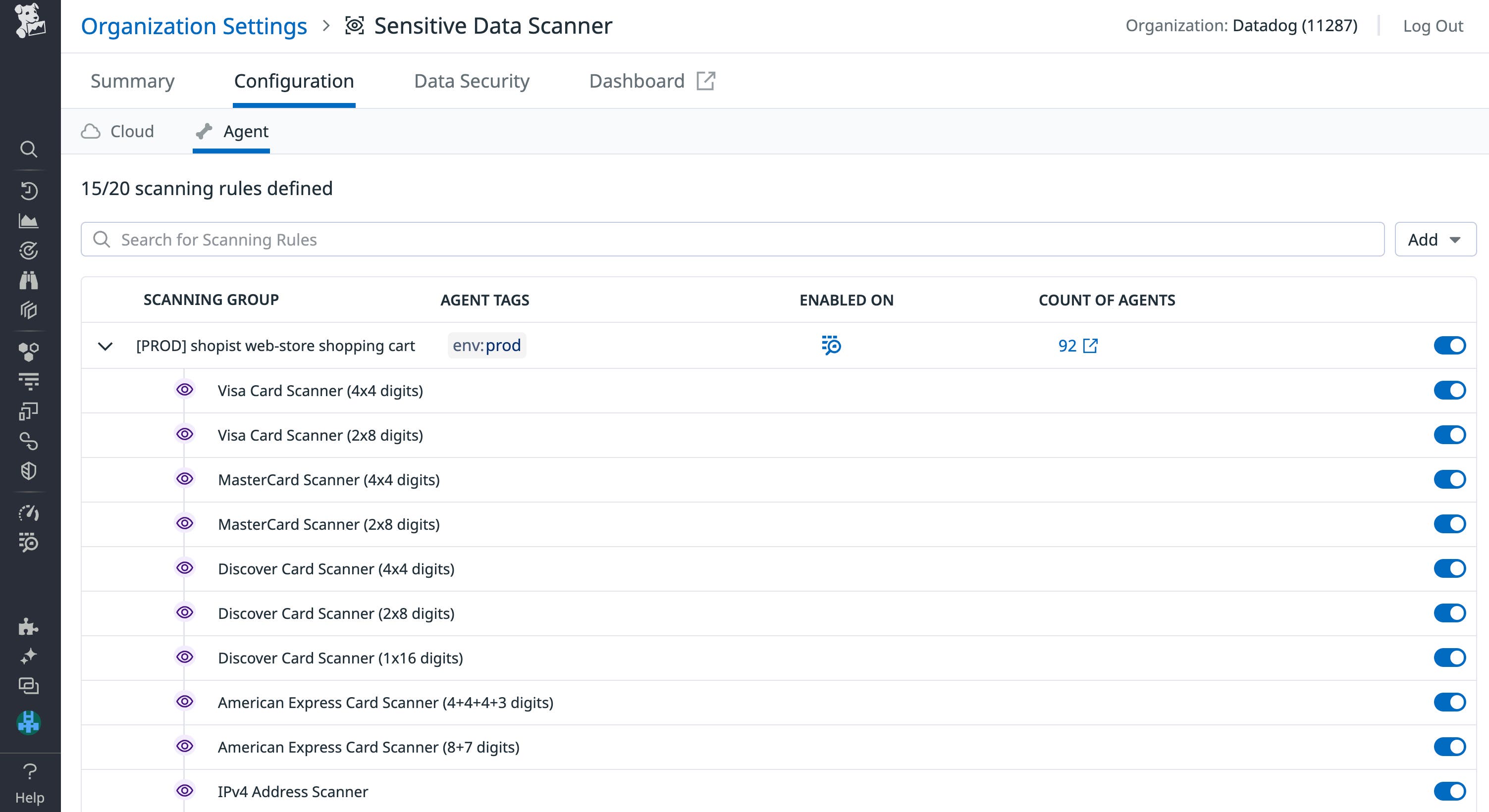 Configure Agent scanning rules to redact sensitive data on-prem. Configure Agent scanning rules to redact sensitive data on-prem.