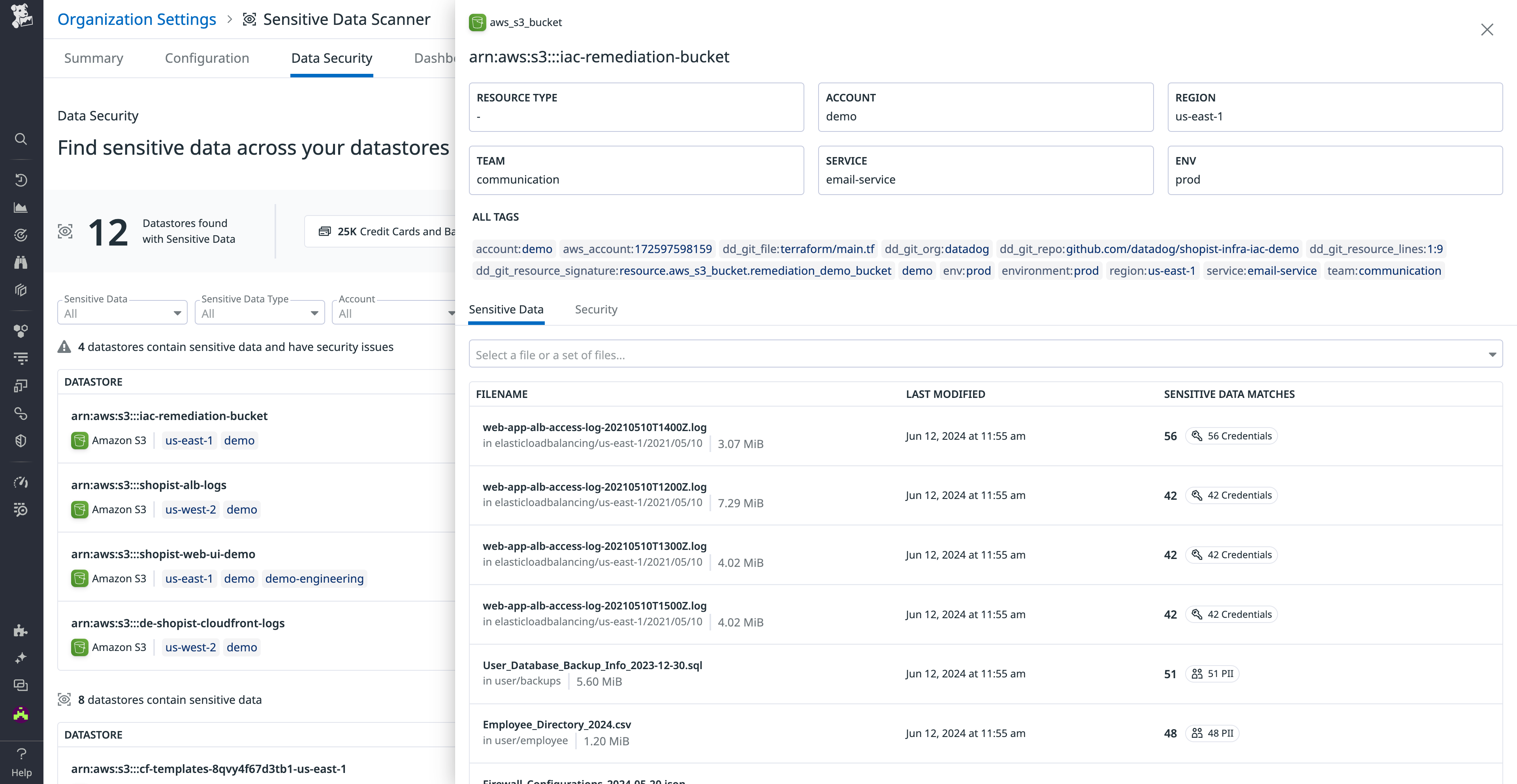 Datadog Data Security