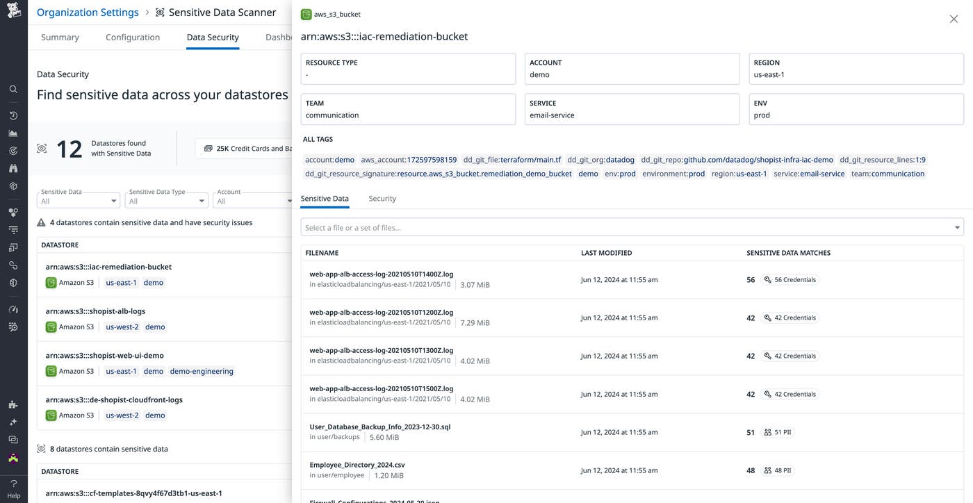 Datadog Data Security Datadog Data Security