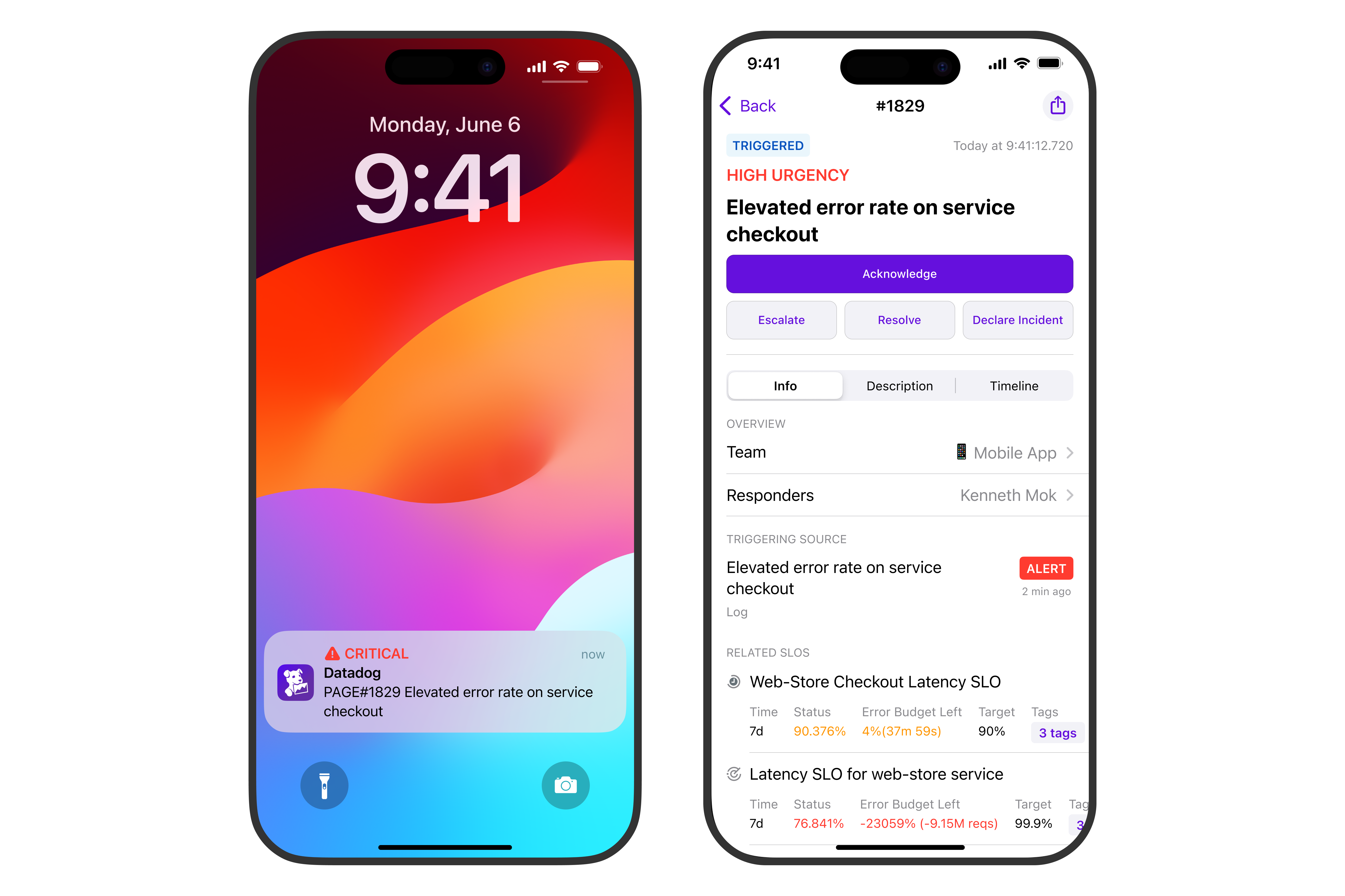 Enrich your on-call experience with observability data using Datadog On-Call