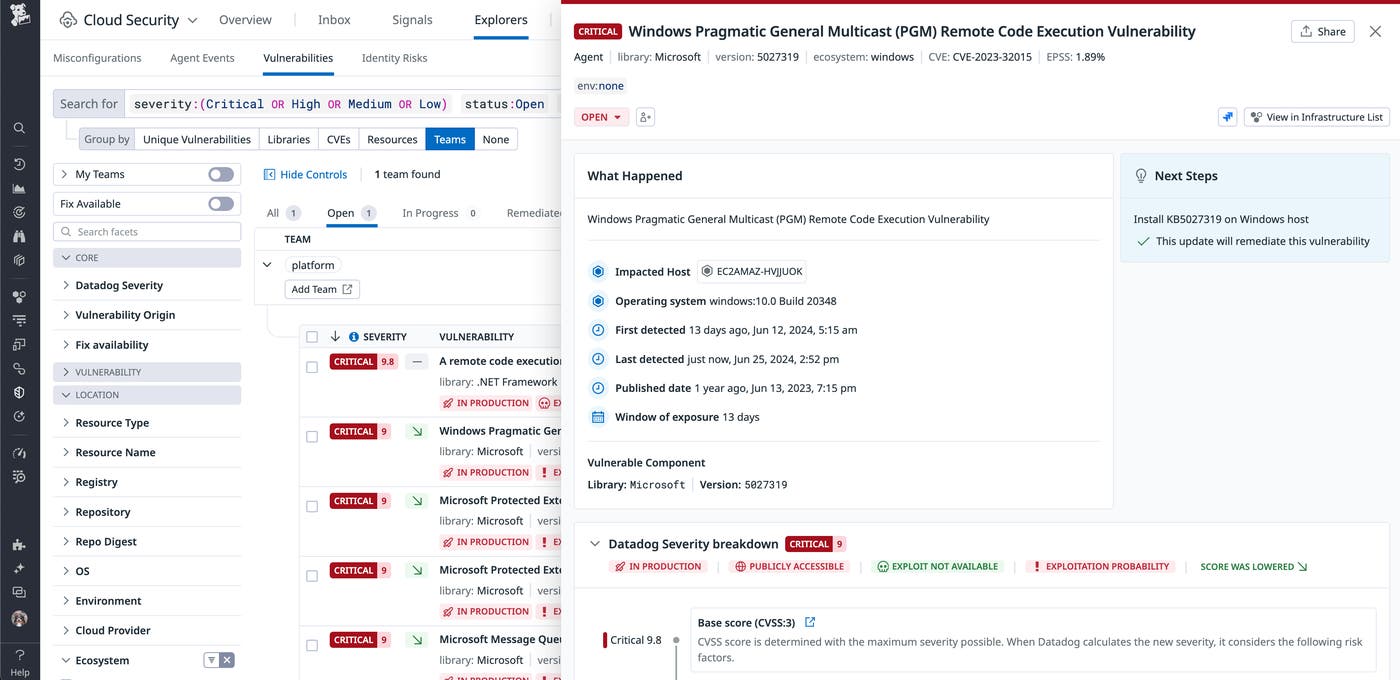 Continuously scan for vulnerabilities on Windows hosts Continuously scan for vulnerabilities on Windows hosts
