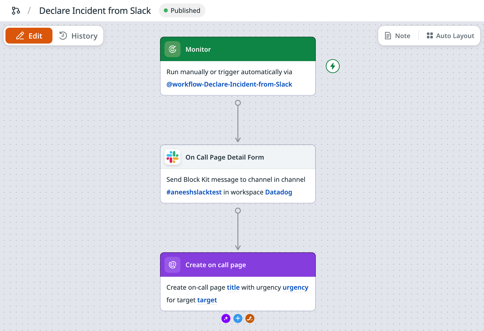 Slack Block Kit Action in Workflows