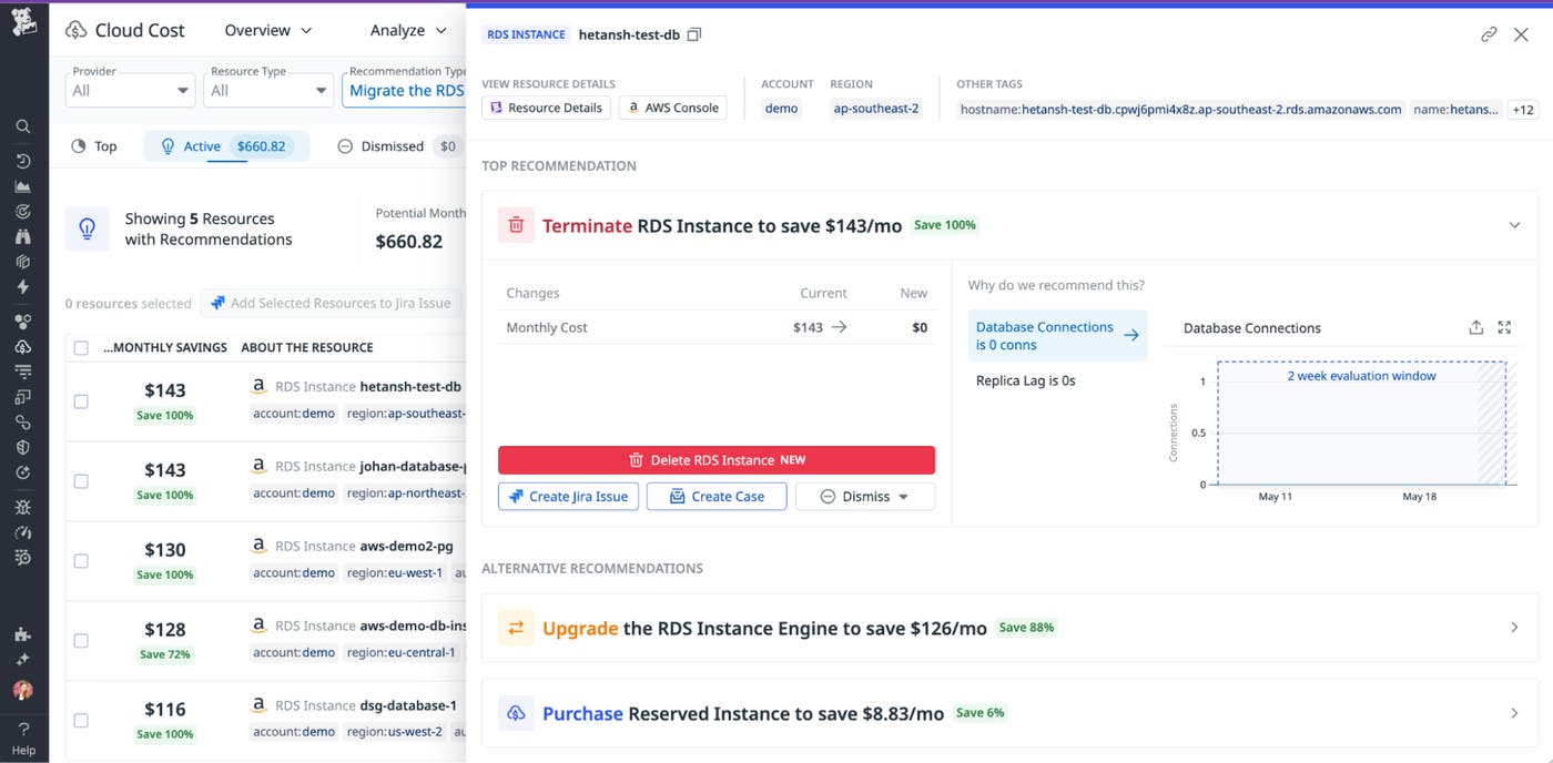 Delete RDS Instance in Cloud Cost Management Delete RDS Instance in Cloud Cost Management
