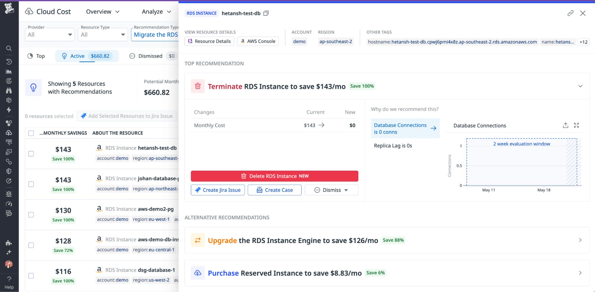 Delete RDS Instance in Cloud Cost Management Delete RDS Instance in Cloud Cost Management