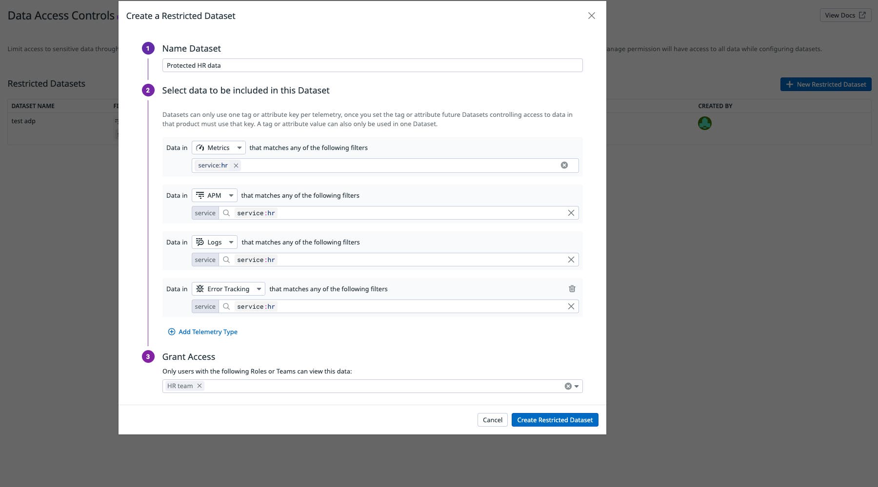 Use tags to restrict what data users can query in DatadogI Use tags to restrict what data users can query in DatadogI