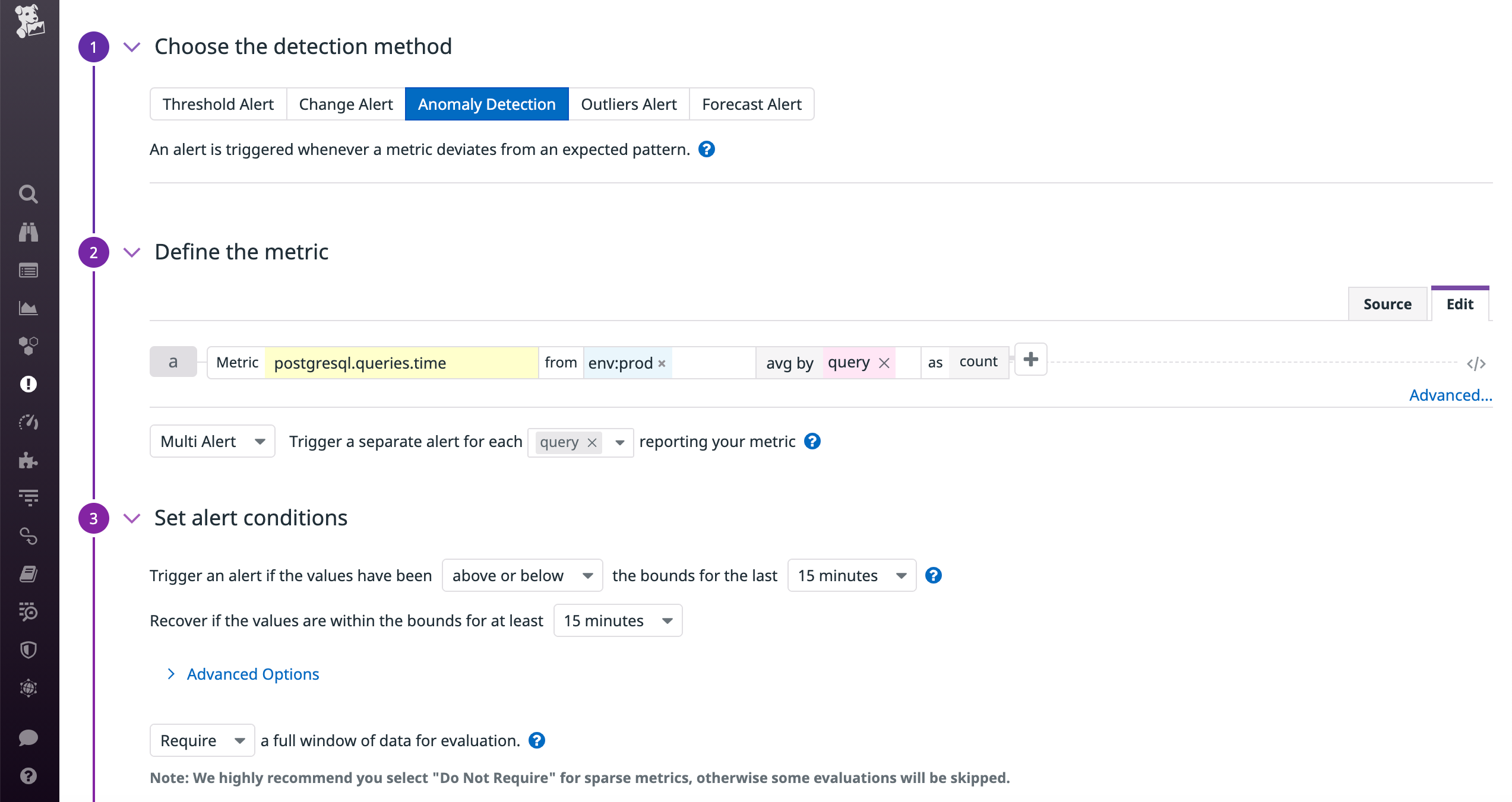 Creating an anomaly monitor to notify us if any of our queries take abnormally long to execute