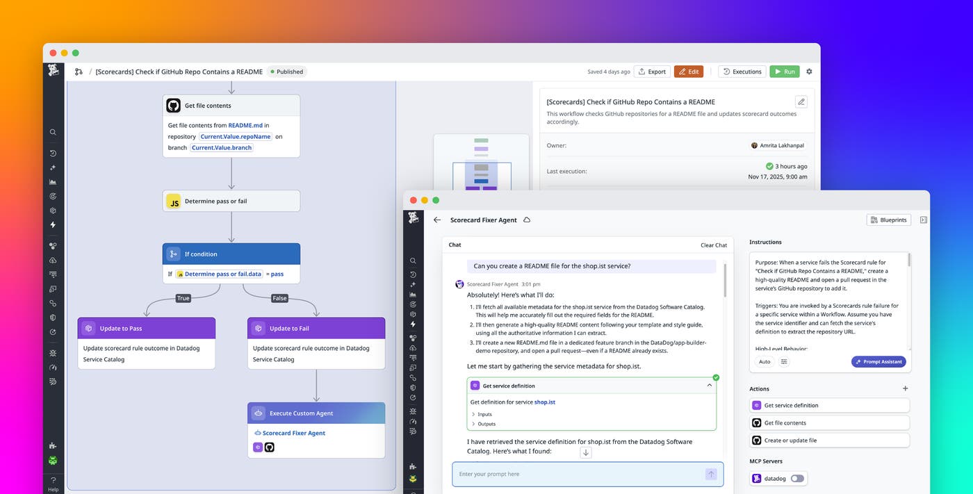 Introducing Datadog Agent Builder: Build agentic workflows for alert response and remediation Introducing Datadog Agent Builder: Build agentic workflows for alert response and remediation