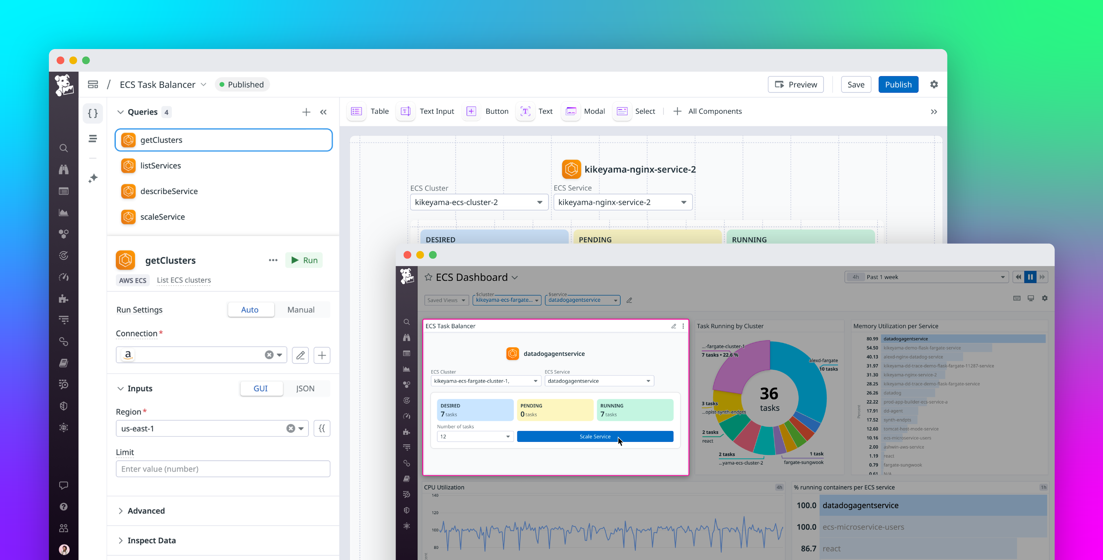 Build custom monitoring and remediation tools with Datadog App Builder