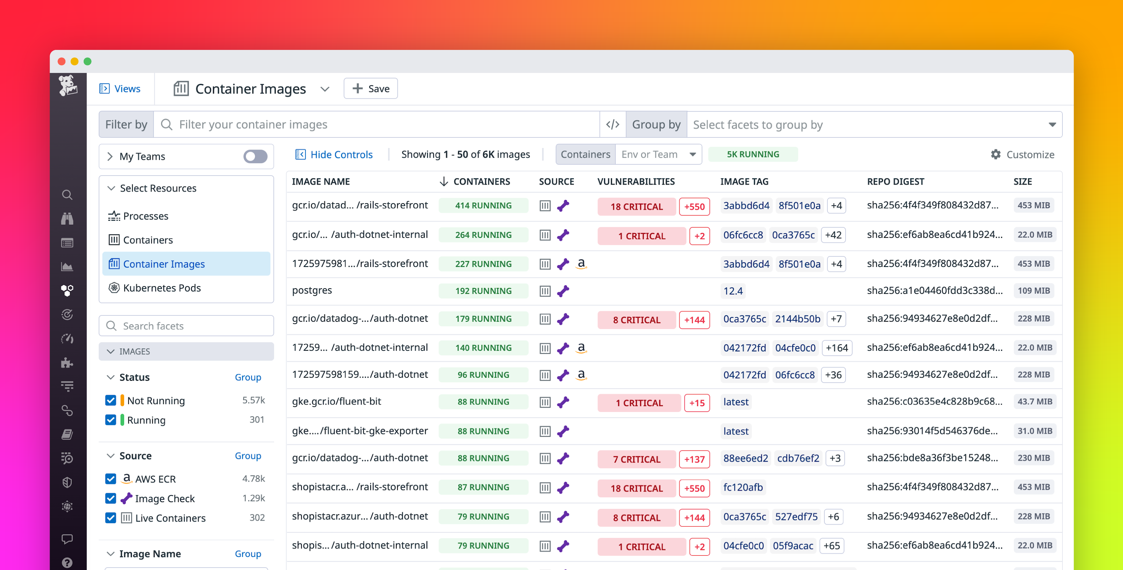 Enhance your troubleshooting workflow with Container Images in Datadog Container Monitoring