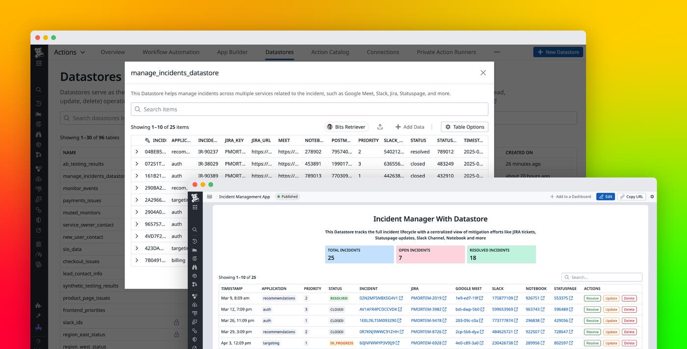 Store, manage, and retrieve data from your apps and workflows with Datastore Store, manage, and retrieve data from your apps and workflows with Datastore