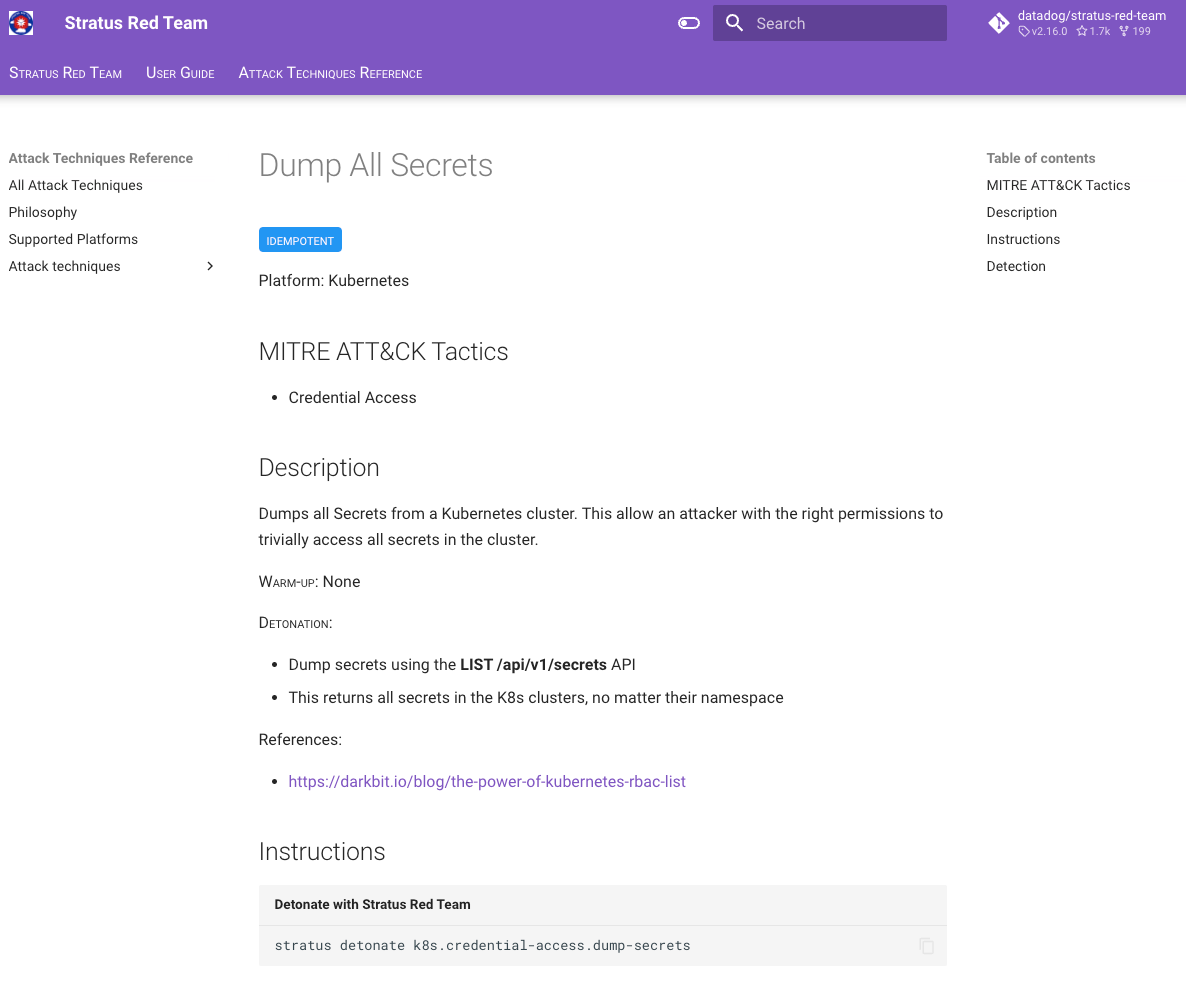 Test in Stratus Red Team