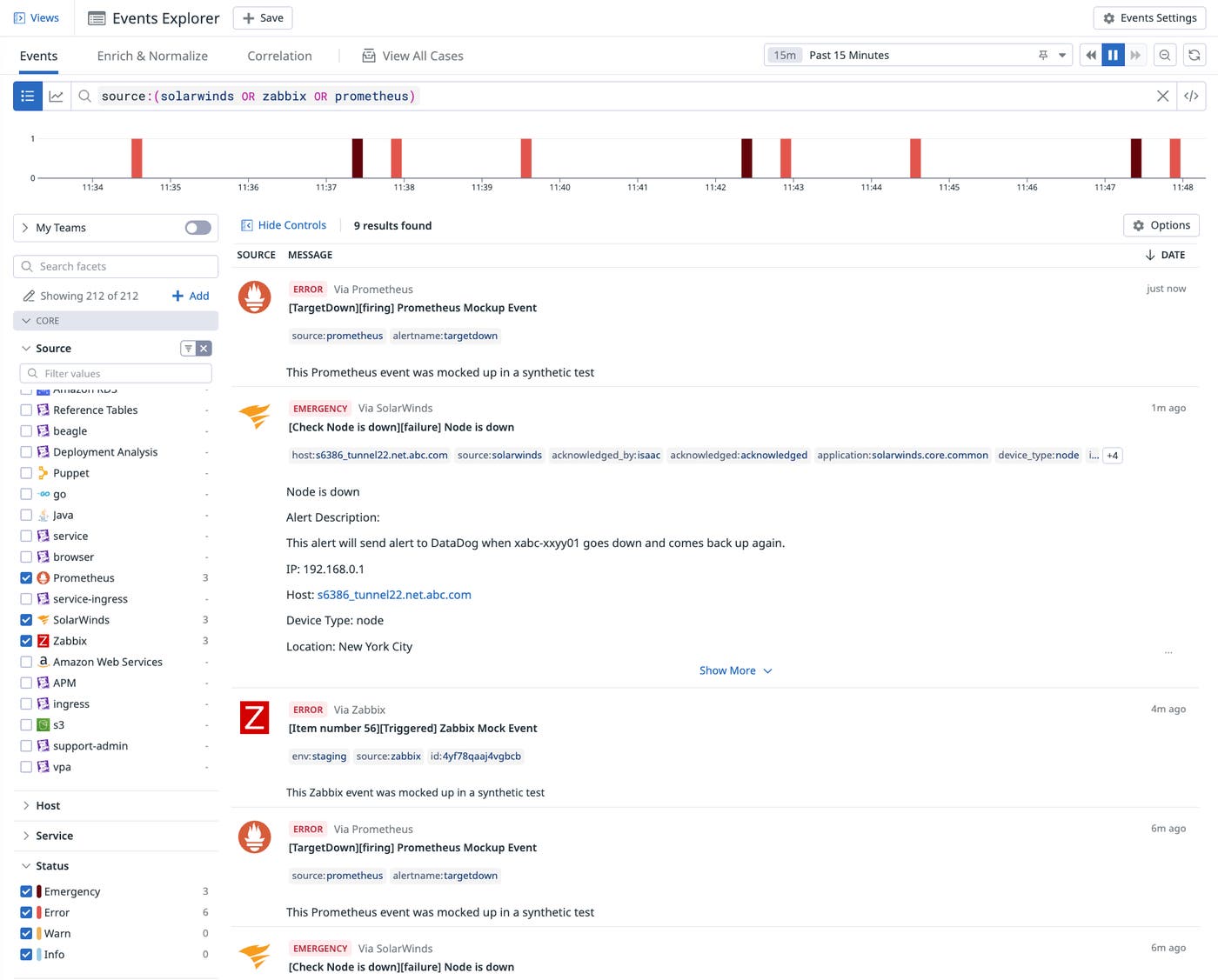 Centralize and view events from your environment in the Event Explorer. Centralize and view events from your environment in the Event Explorer.