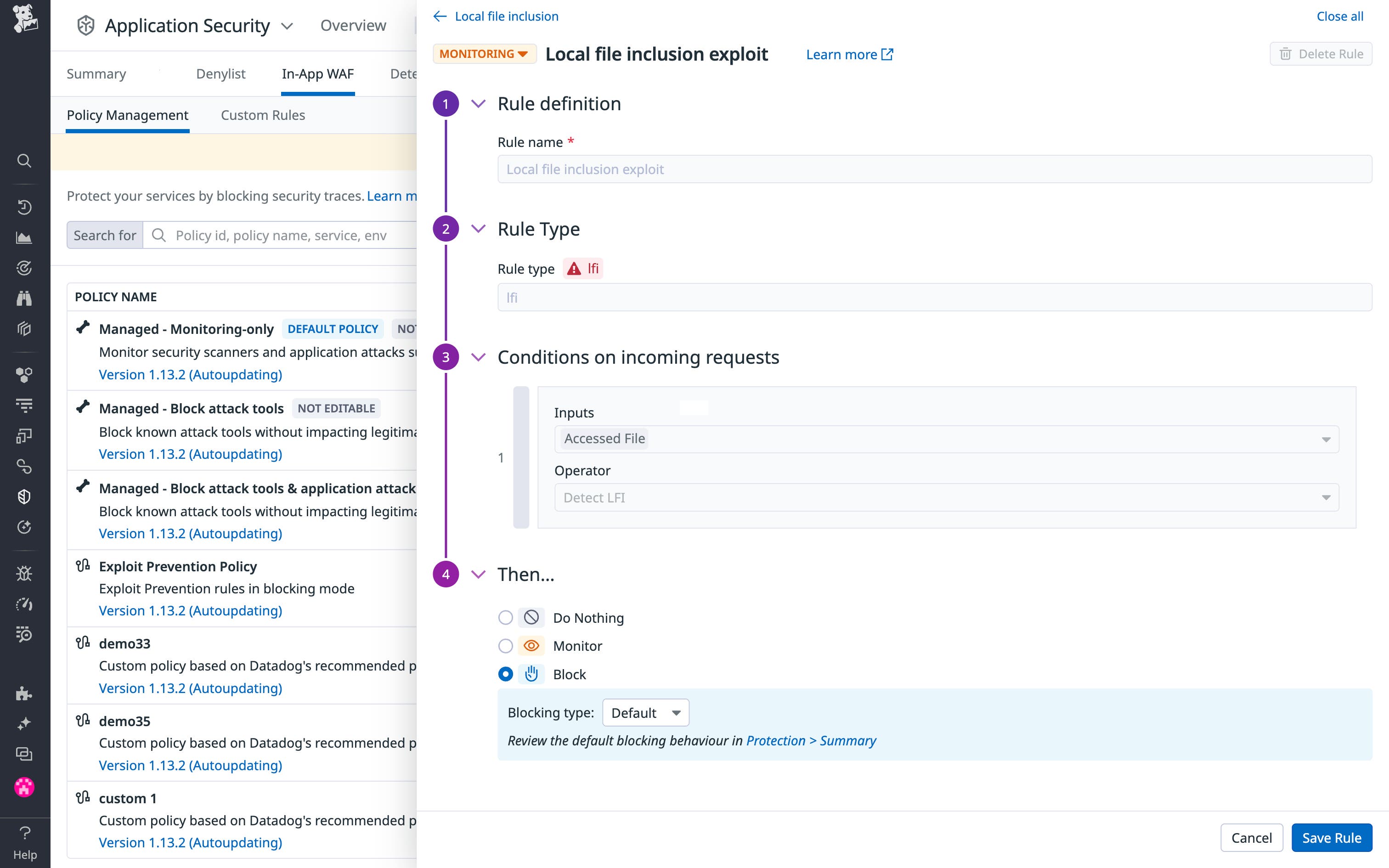 A security signal with an Exploit Prevention report. A security signal with an Exploit Prevention report.