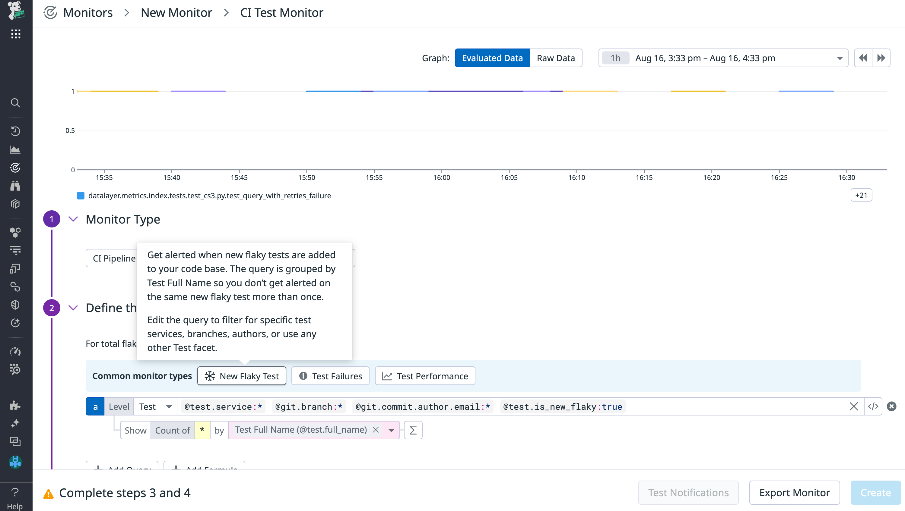 Receive alerts when new flaky tests are introduced to your repository.