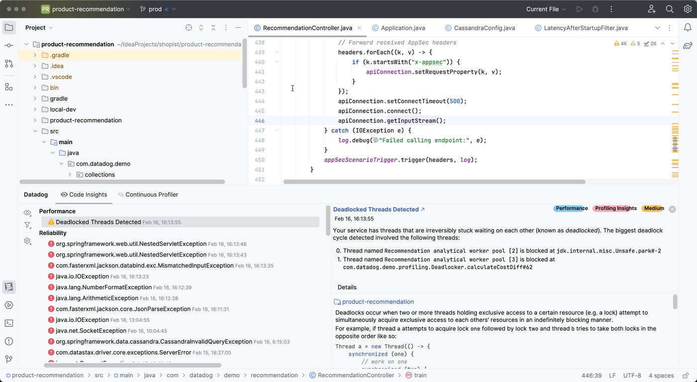 Identify performance issues and more using Code Insights. Identify performance issues and more using Code Insights.