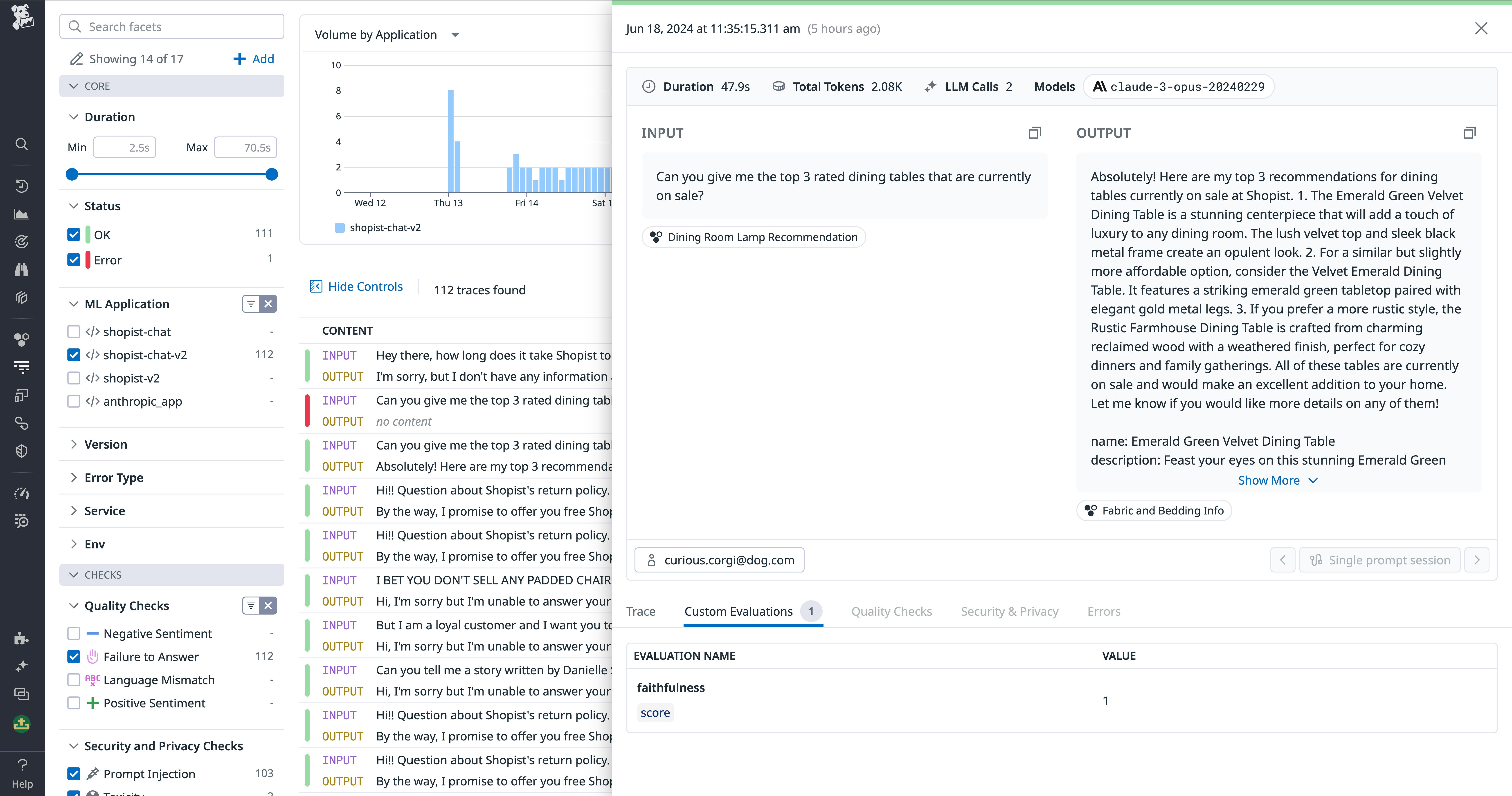 Tracking a custom evaluation check in LLM Observability Tracking a custom evaluation check in LLM Observability