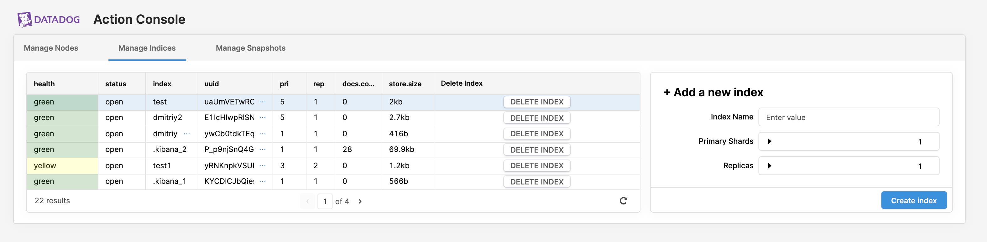 You can build interactive widgets that let you manage assets adjacent to your Datadog monitoring data. You can build interactive widgets that let you manage assets adjacent to your Datadog monitoring data.