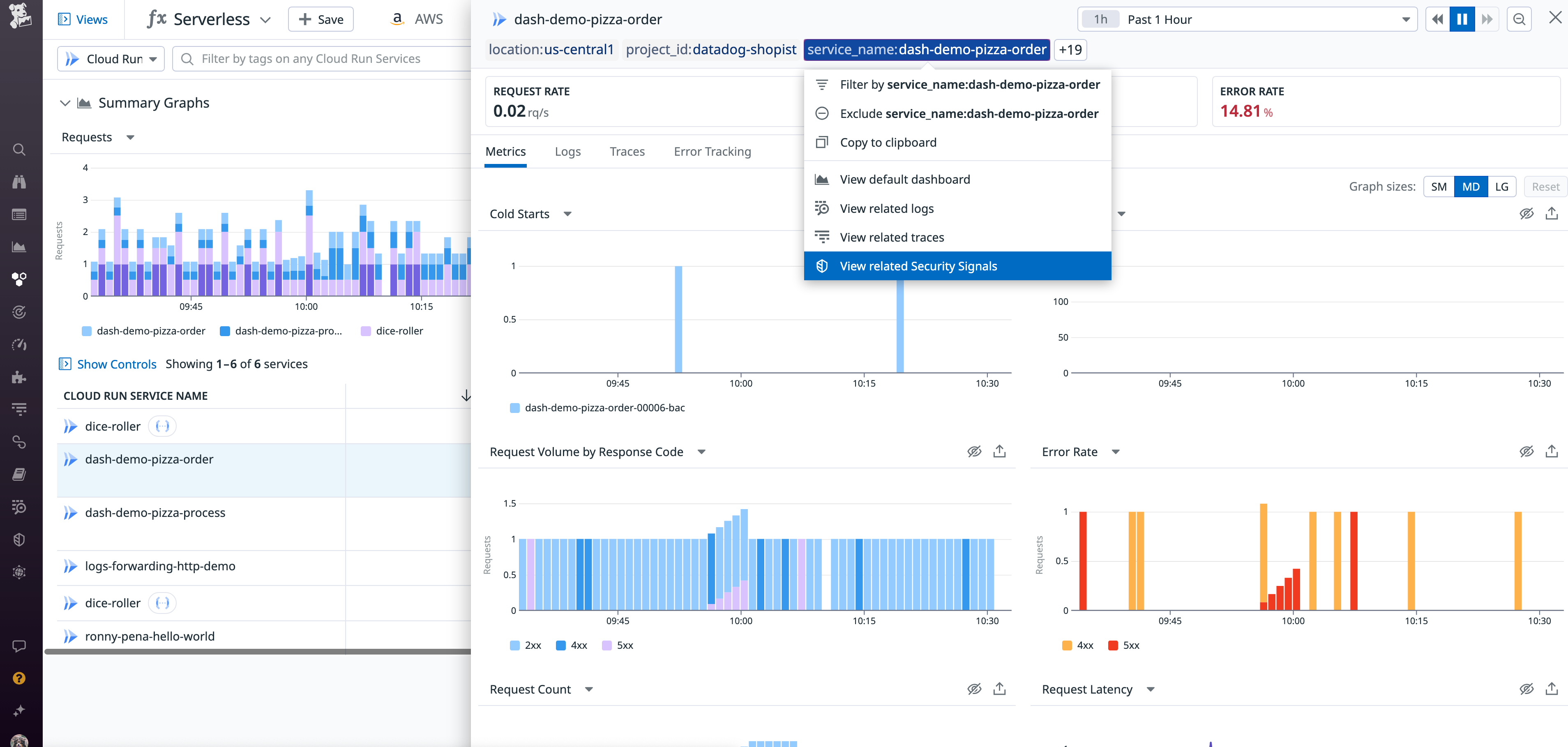 Datadog's Google Cloud Run integration