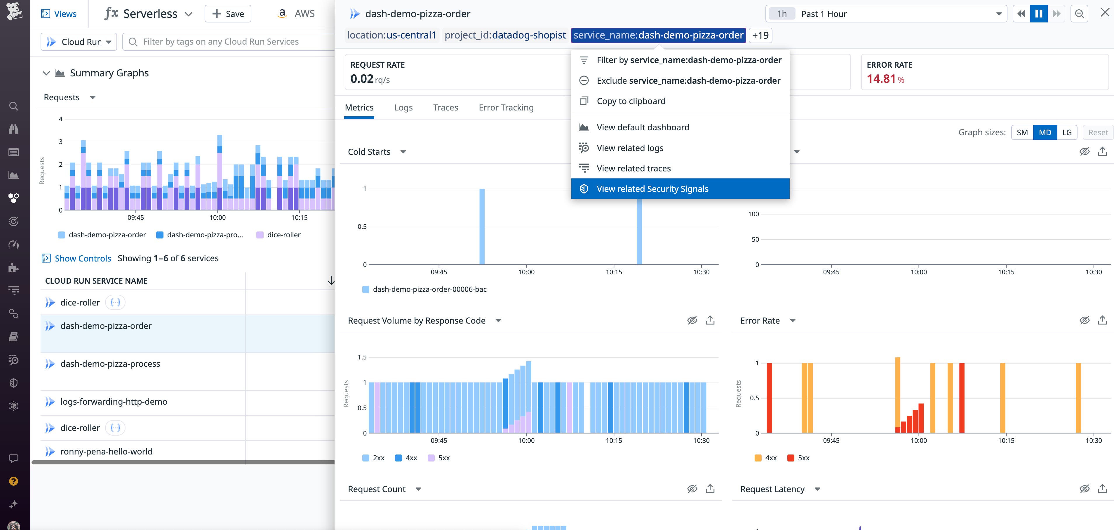 Datadog's Google Cloud Run integration Datadog's Google Cloud Run integration
