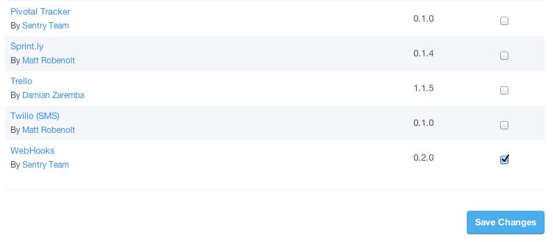 sentry integration sentry integration