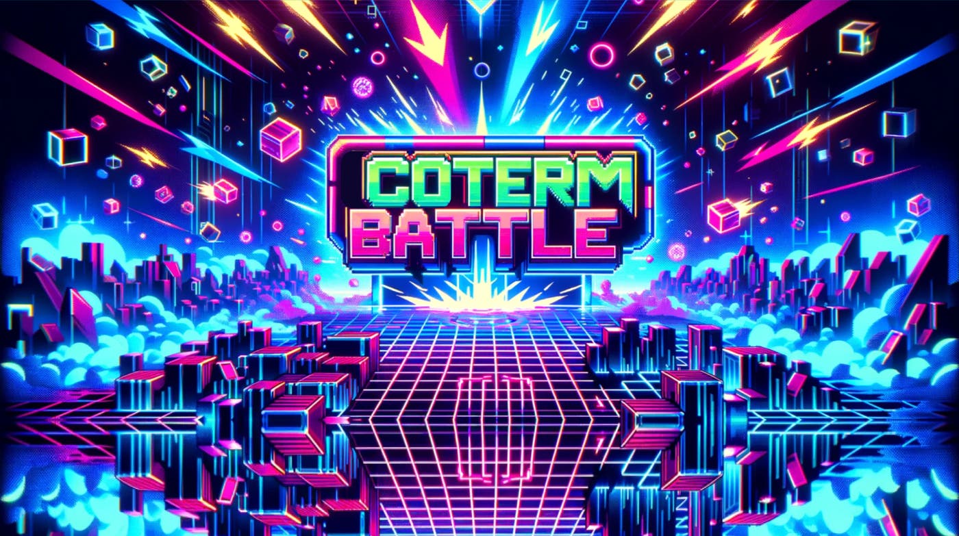 Compete with other teams in CoTerm battle, a terminal-based competition. Compete with other teams in CoTerm battle, a terminal-based competition.
