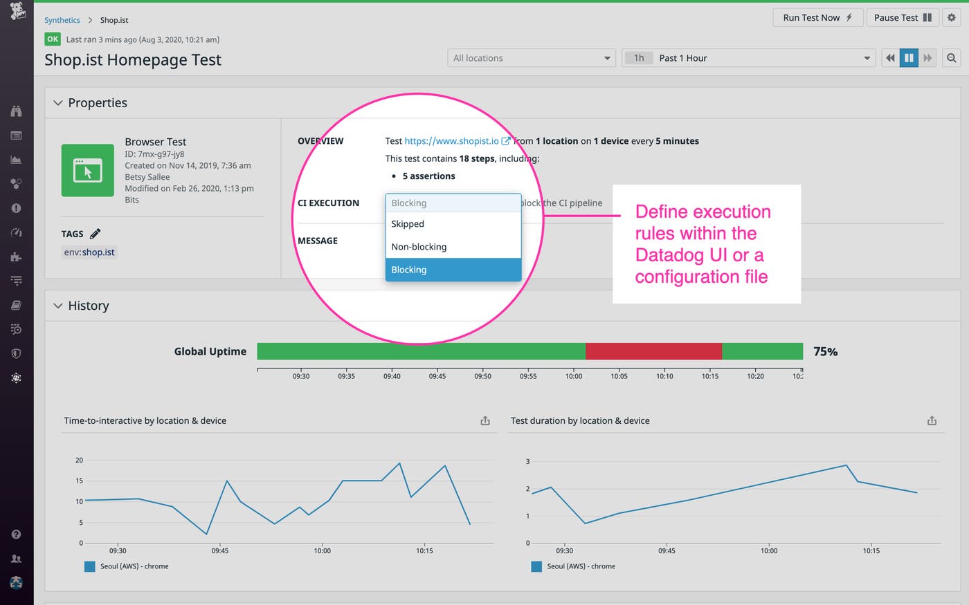 実行規則を構成し、ブレーキングチェンジによる実環境への影響を阻止。 実行規則を構成し、ブレーキングチェンジによる実環境への影響を阻止。