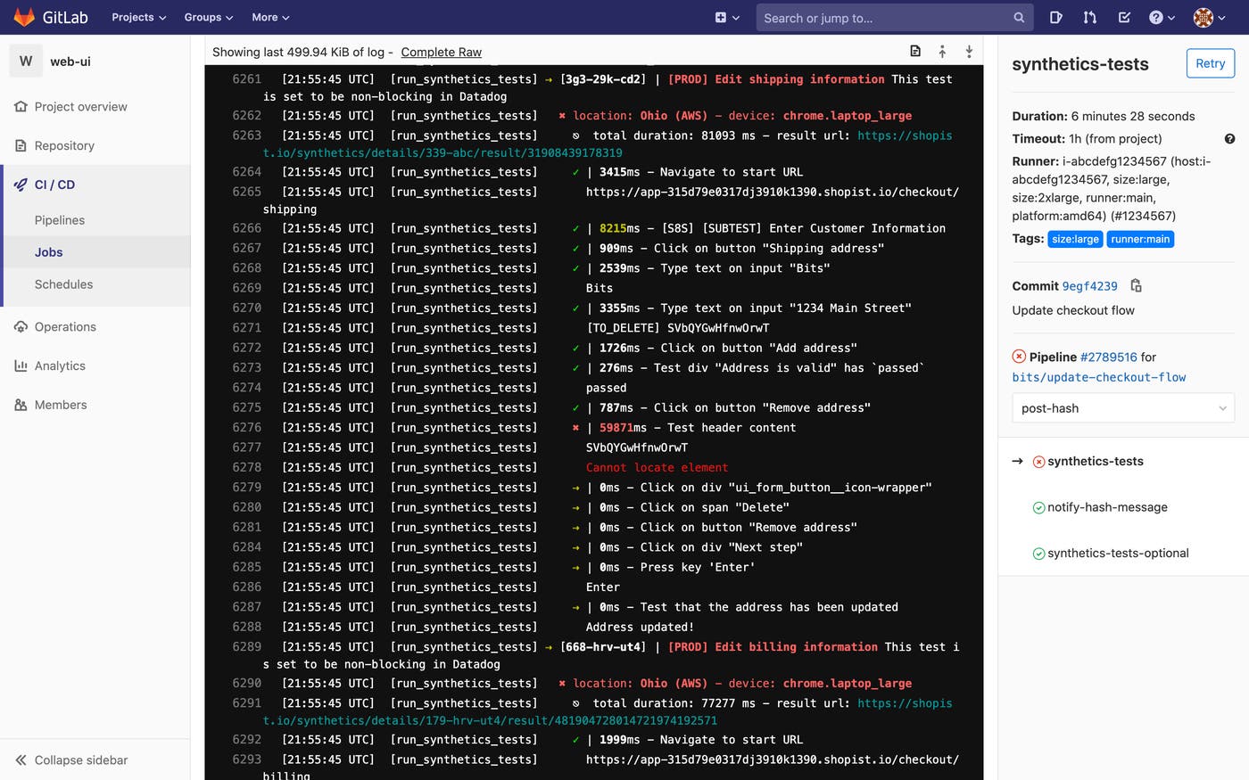 CI/CD プラットフォームでテスト結果を視覚化。 CI/CD プラットフォームでテスト結果を視覚化。