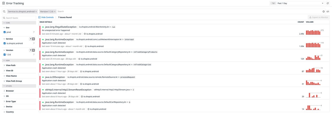 Use Error Tracking to find and debug Android crashes Use Error Tracking to find and debug Android crashes