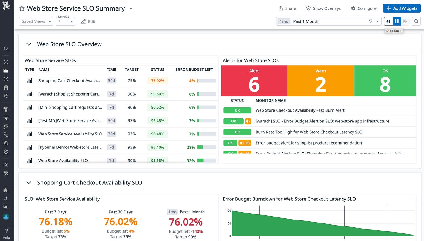 Enhance your dashboard by adding SLO widgets Enhance your dashboard by adding SLO widgets