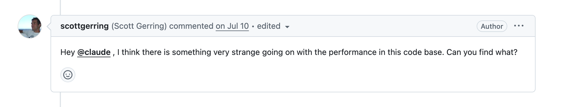 Ask Claude Code to troubleshoot performance issues that are caused by your code changes.