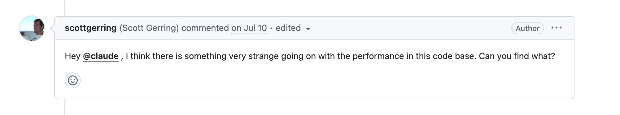 Ask Claude Code to troubleshoot performance issues that are caused by your code changes. Ask Claude Code to troubleshoot performance issues that are caused by your code changes.