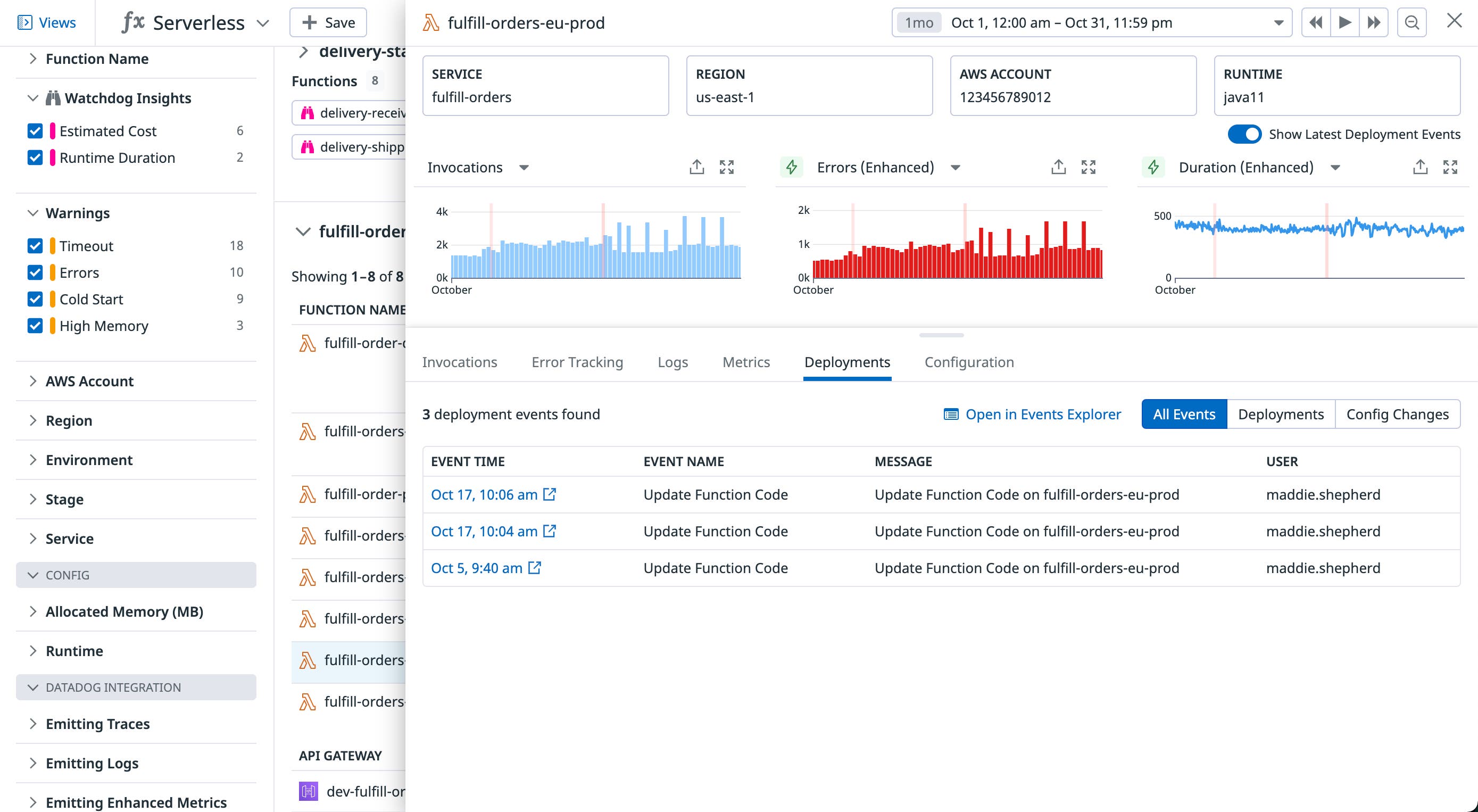 View Lambda metrics with Datadog Serverless Monitoring View Lambda metrics with Datadog Serverless Monitoring