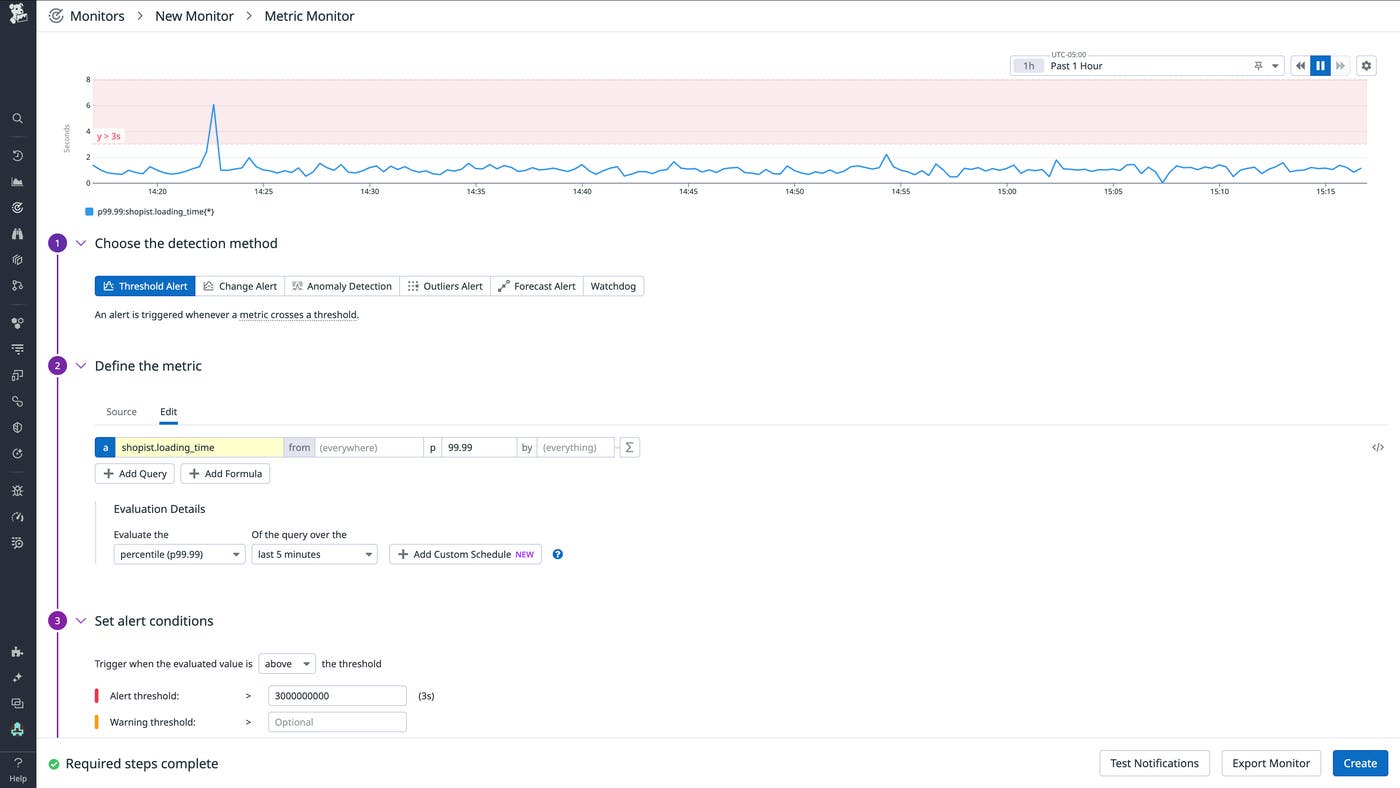 Threshold metric monitor. Threshold metric monitor.