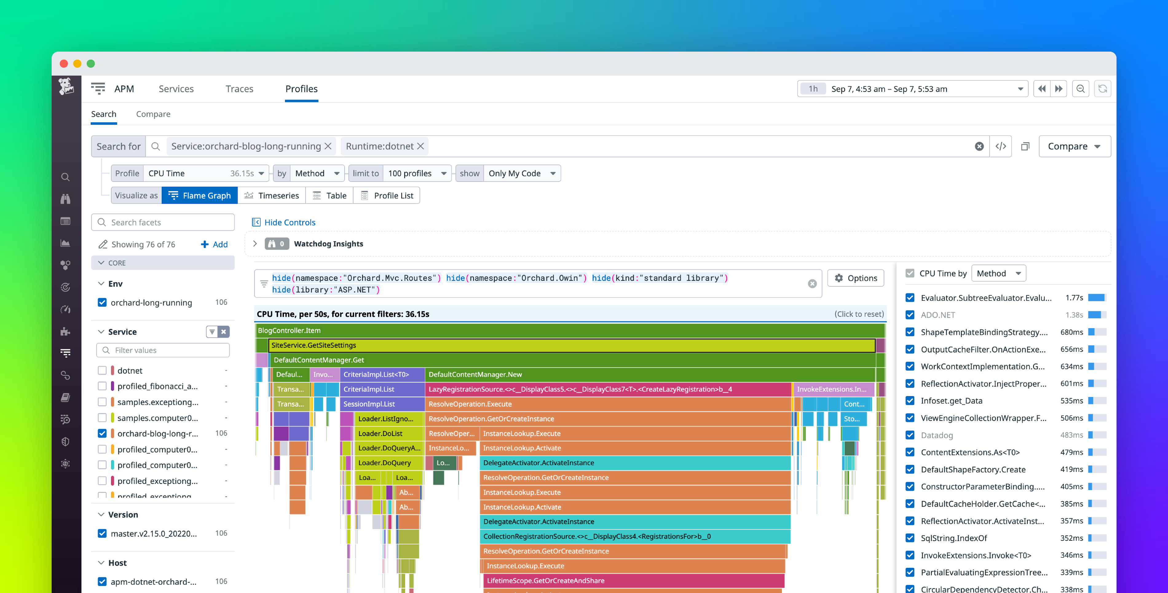 Optimize your .NET application performance with the Datadog Continuous Profiler