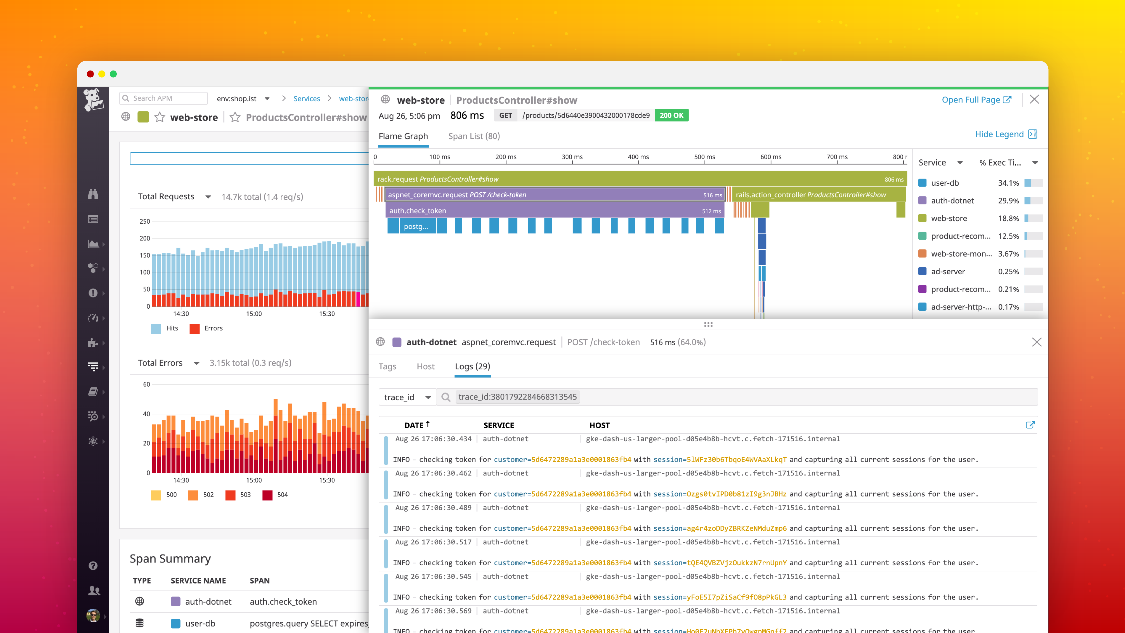 Troubleshoot .NET apps with auto-correlated traces and logs