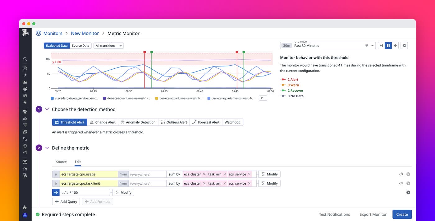Catch and remediate ECS issues faster with default monitors and the ECS Explorer Catch and remediate ECS issues faster with default monitors and the ECS Explorer