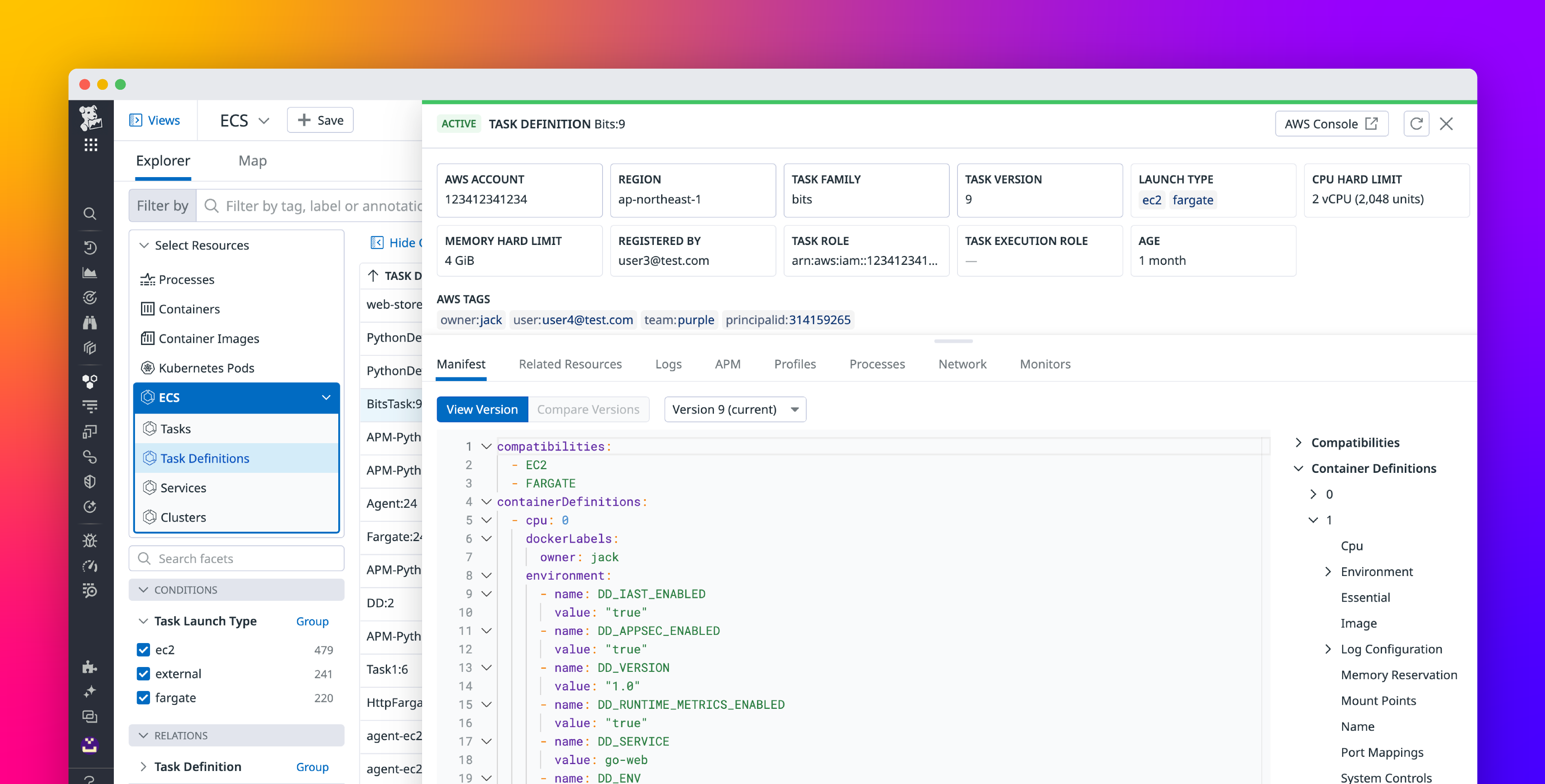 Gain comprehensive visibility into your ECS applications with the ECS Explorer